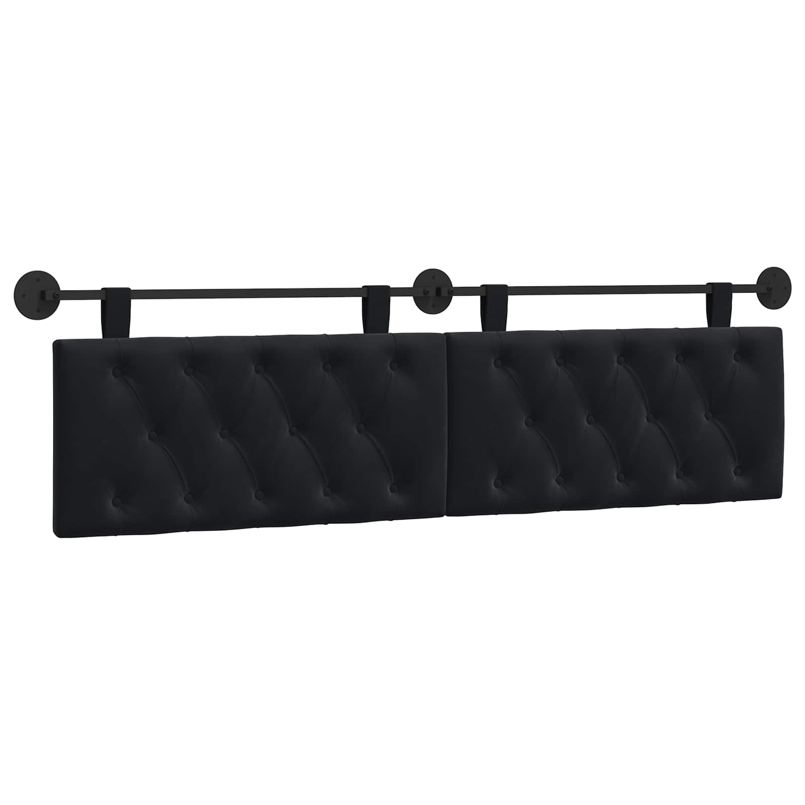 Tête de lit suspendue Noir Velours - XIOS