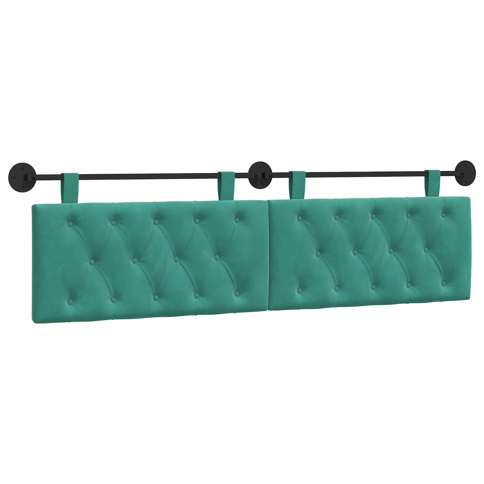 Tête de lit suspendue Turquoise Velours - XIOS