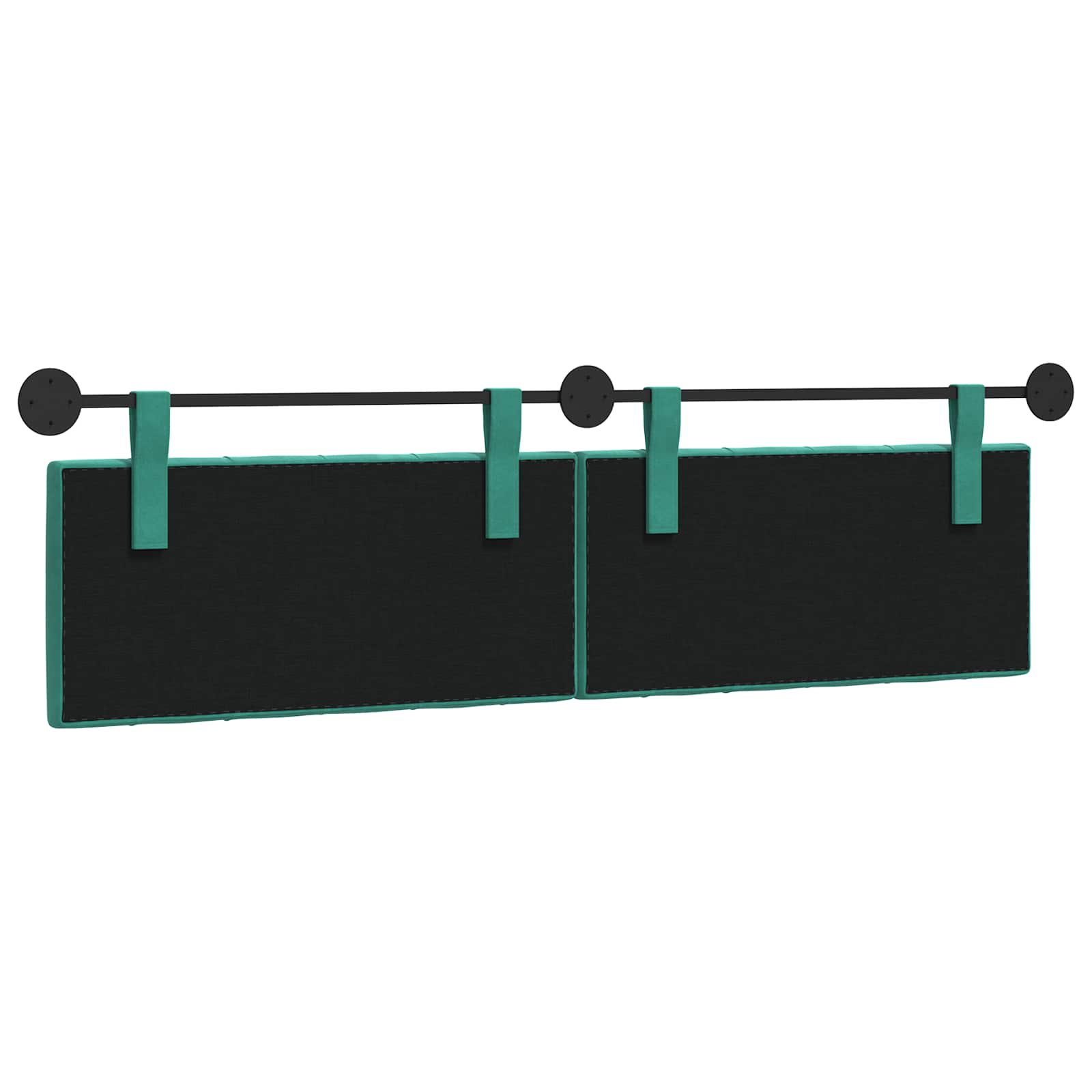 Tête de lit suspendue Turquoise Velours - XIOS