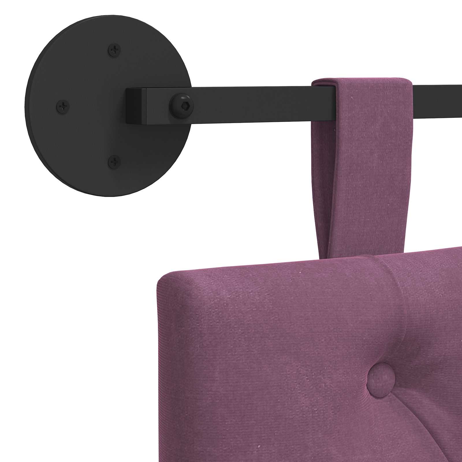 Tête de lit suspendue Pourpre Velours - XIOS