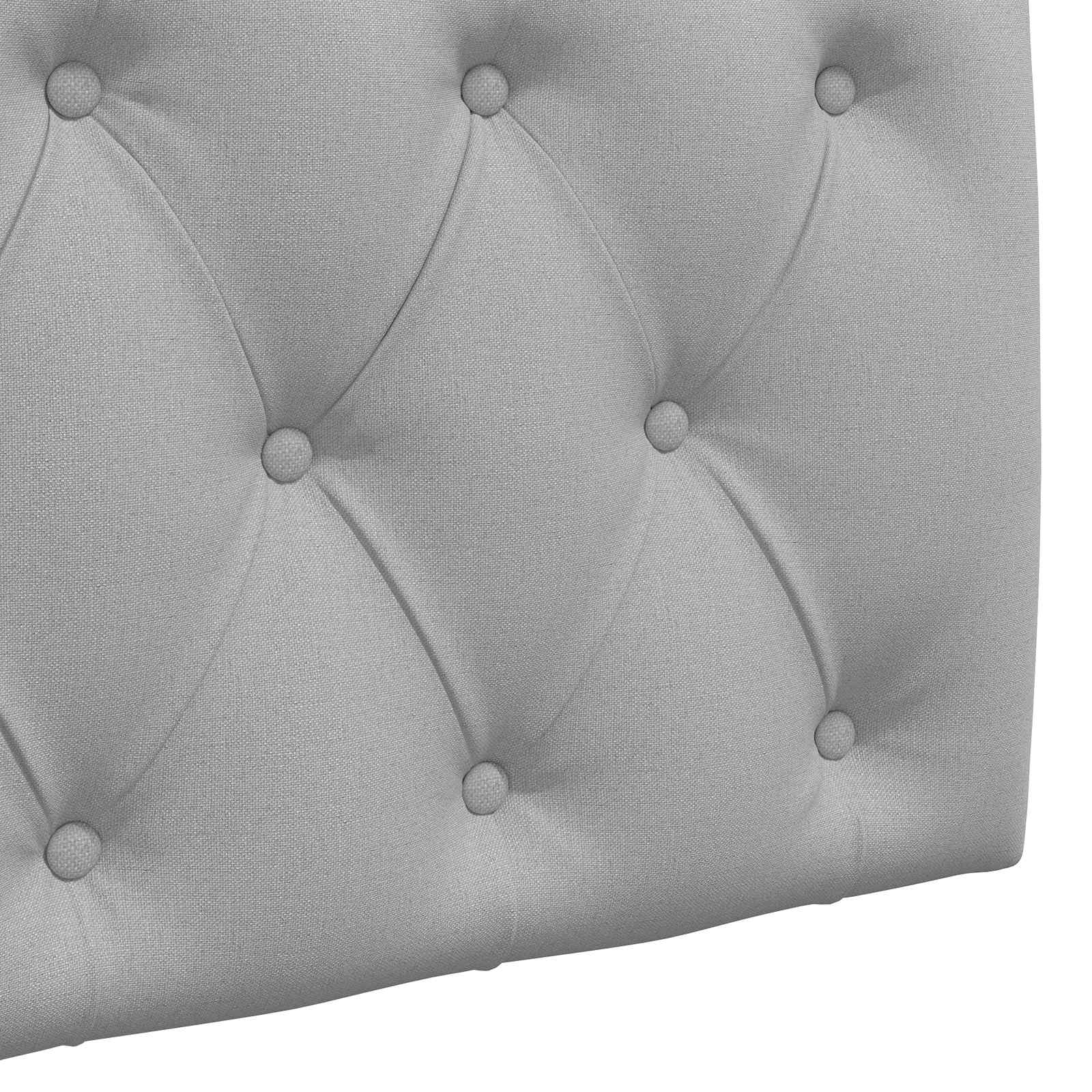 Tête de lit suspendue Gris nuage 210 x 55 x 7 cm tissu - XIOS