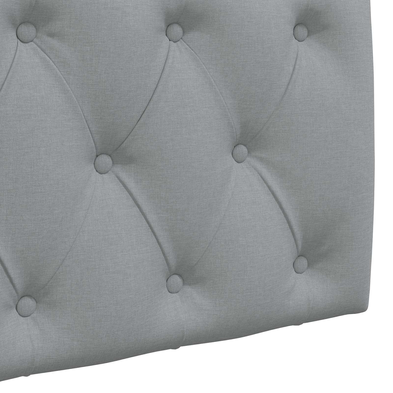Tête de lit suspendue Gris clair Tissu - XIOS