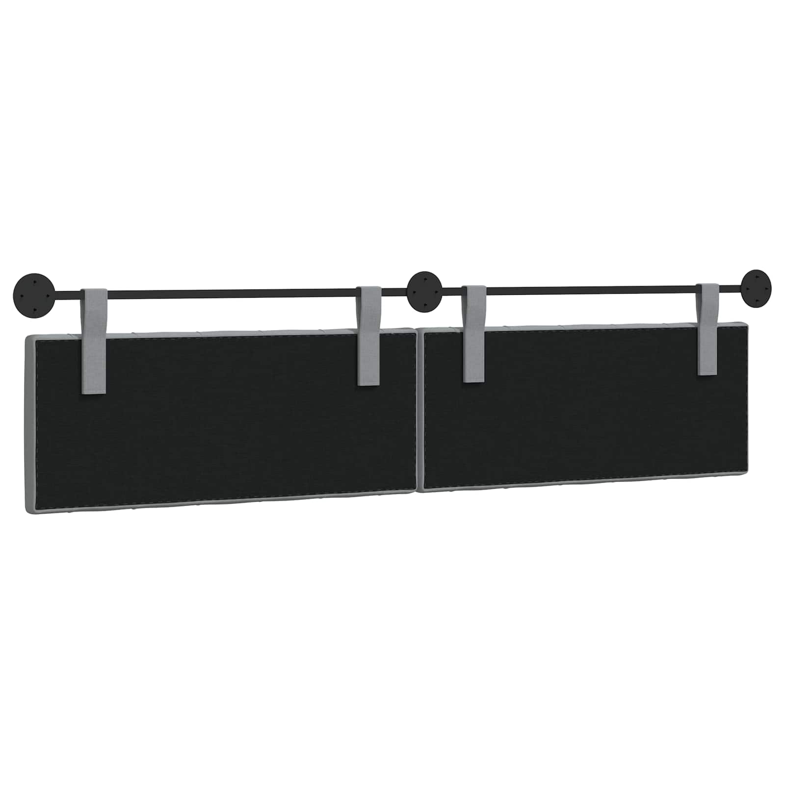 Tête de lit suspendue Gris clair Tissu - XIOS