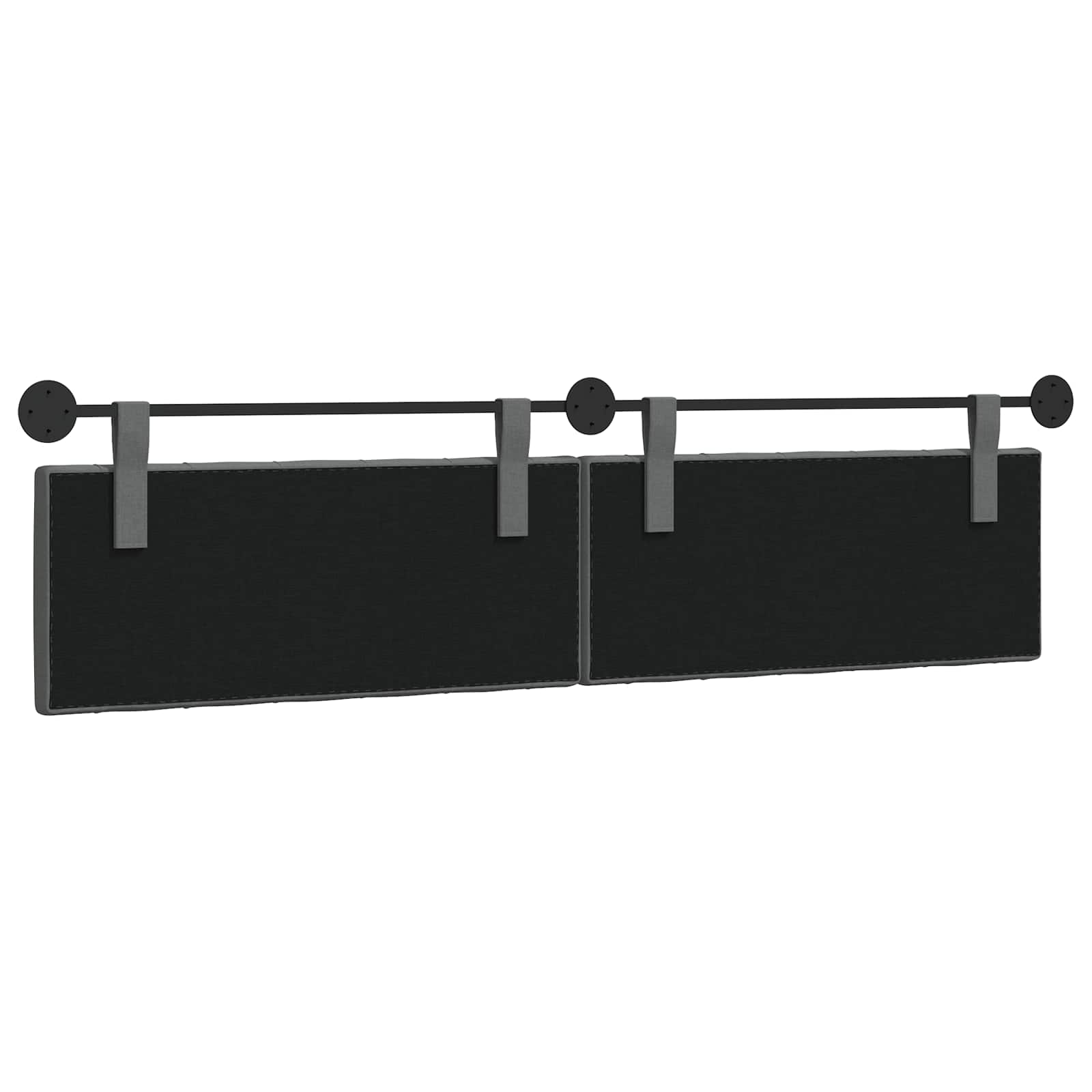 Tête de lit suspendue Gris foncé 210 x 55 x 7 cm tissu - XIOS