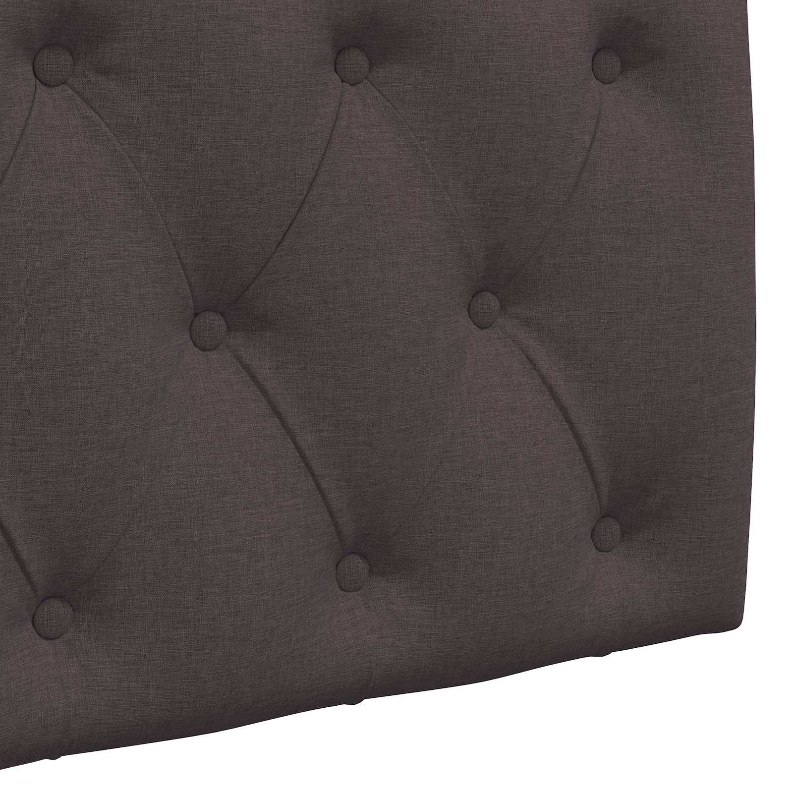 Tête de lit suspendue Marron foncé 210 x 55 x 7 cm tissu - XIOS