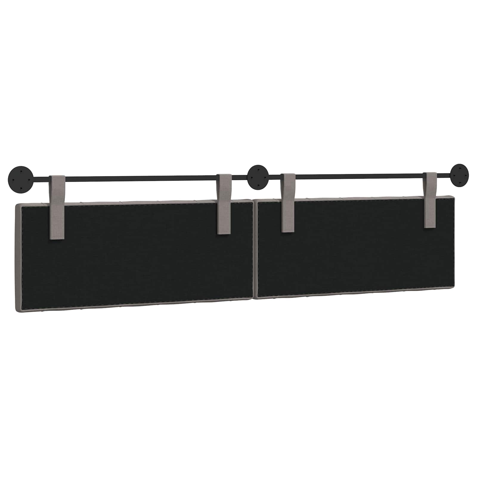 Tête de lit suspendue Taupe Tissu - XIOS
