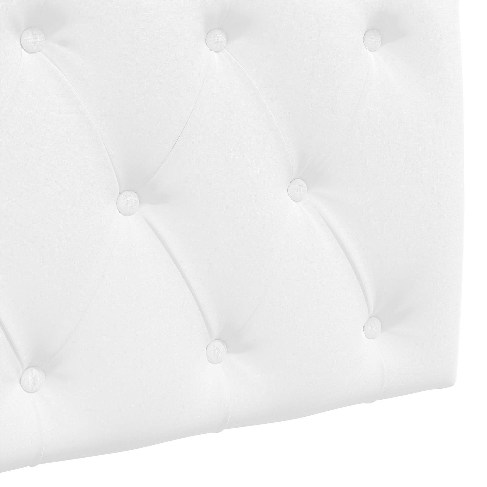 Tête de lit suspendue Montage mural Blanc 210 x 55 x 7 cm tissu - XIOS