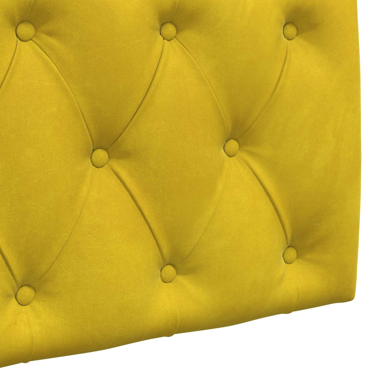 Tête de lit suspendue Jaune 210 x 55 x 7 cm Velours - XIOS