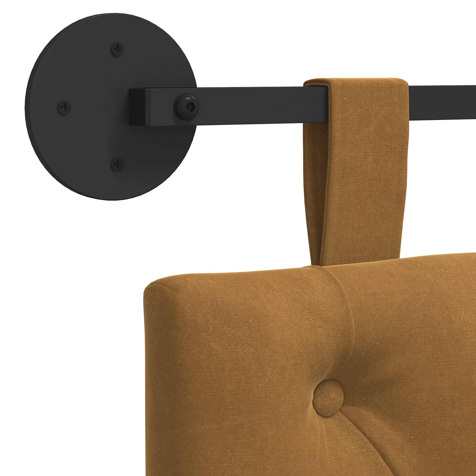 Tête de lit suspendue Marron Velours - XIOS