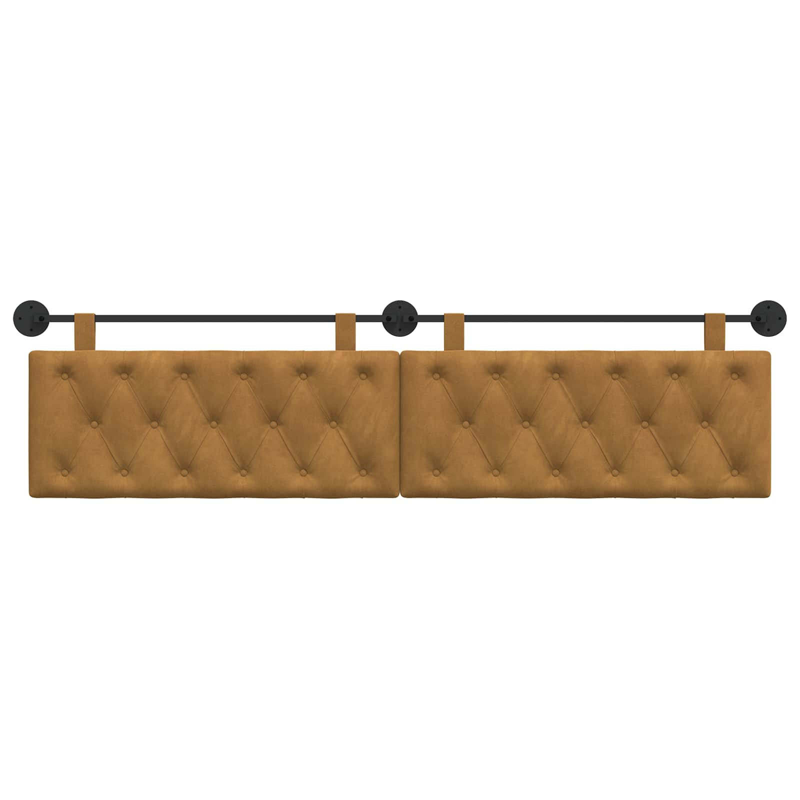 Tête de lit suspendue Marron Velours - XIOS
