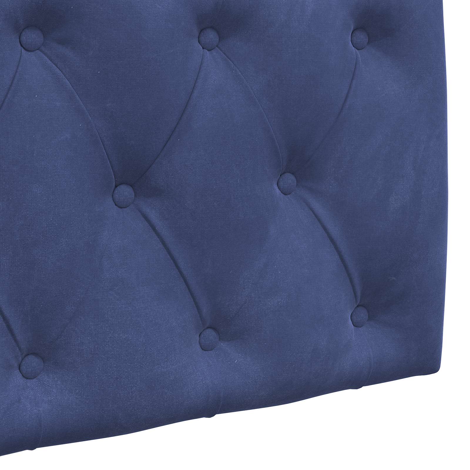 Tête de lit suspendue Bleu police 210 x 55 x 7 cm Velours - XIOS
