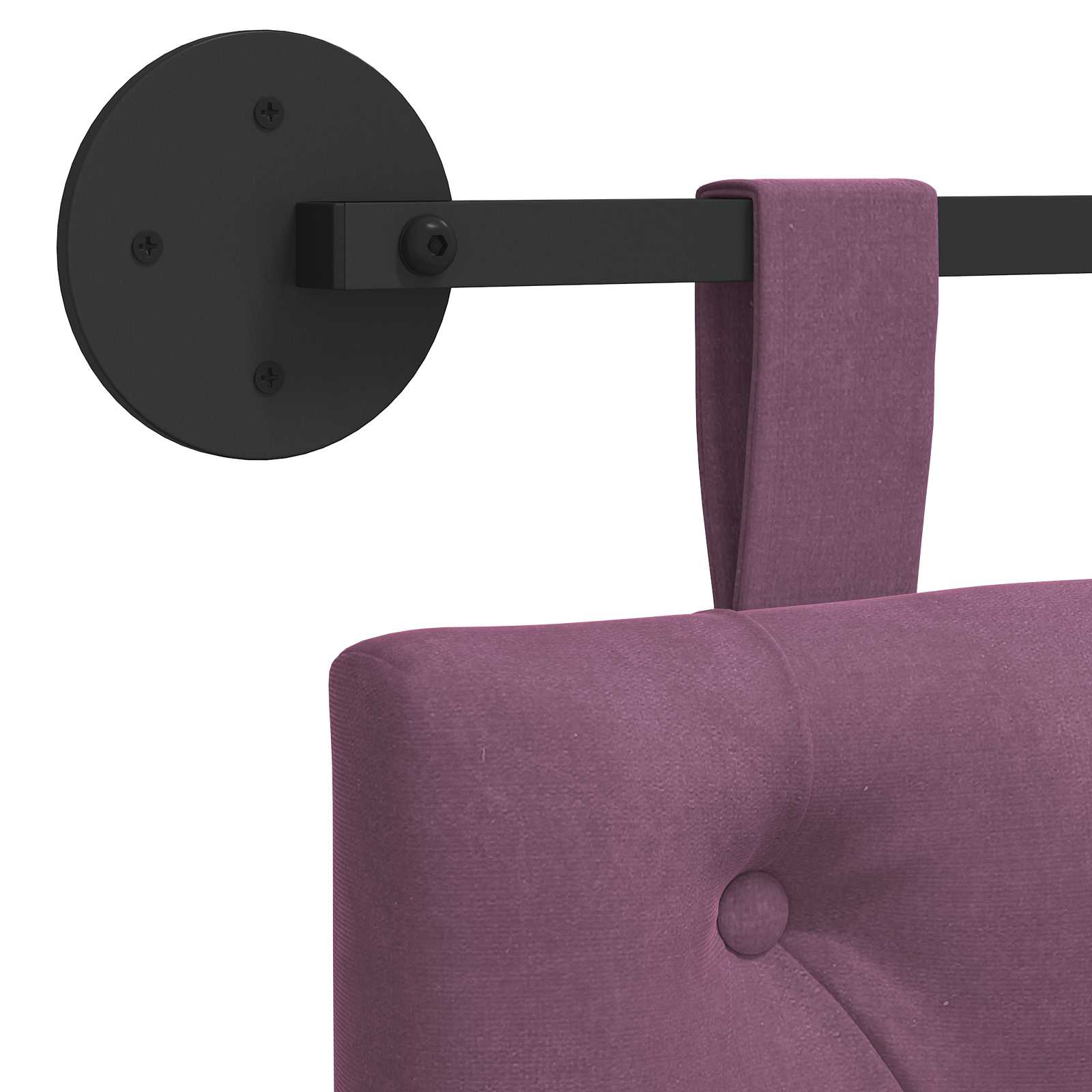 Tête de lit suspendue Pourpre 210 x 55 x 7 cm Velours - XIOS