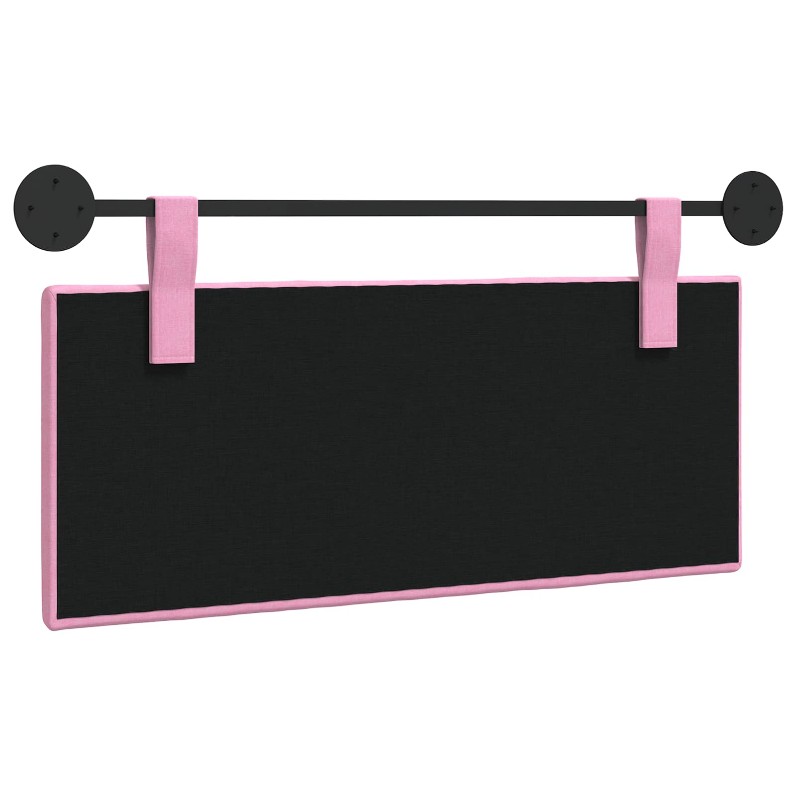 Tête de lit suspendue Montage mural Rose 110 x 55 x 5 cm tissu - XIOS