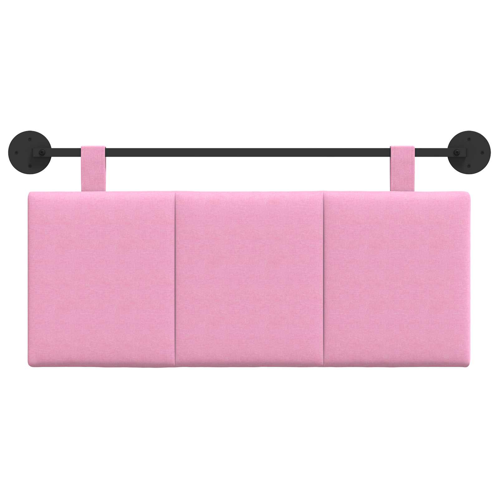 Tête de lit suspendue Montage mural Rose 110 x 55 x 5 cm tissu - XIOS