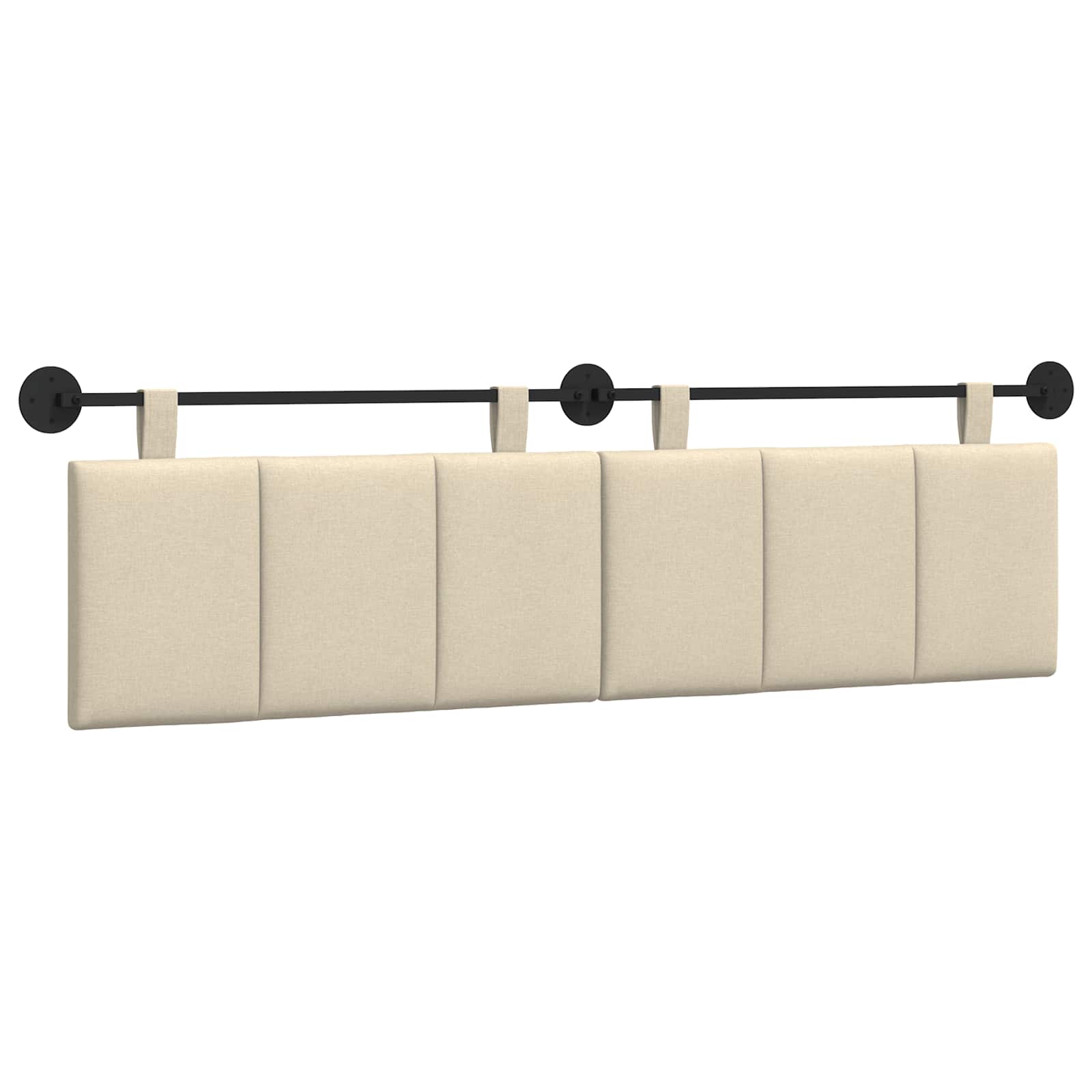 Tête de lit suspendue Crème Tissu - XIOS