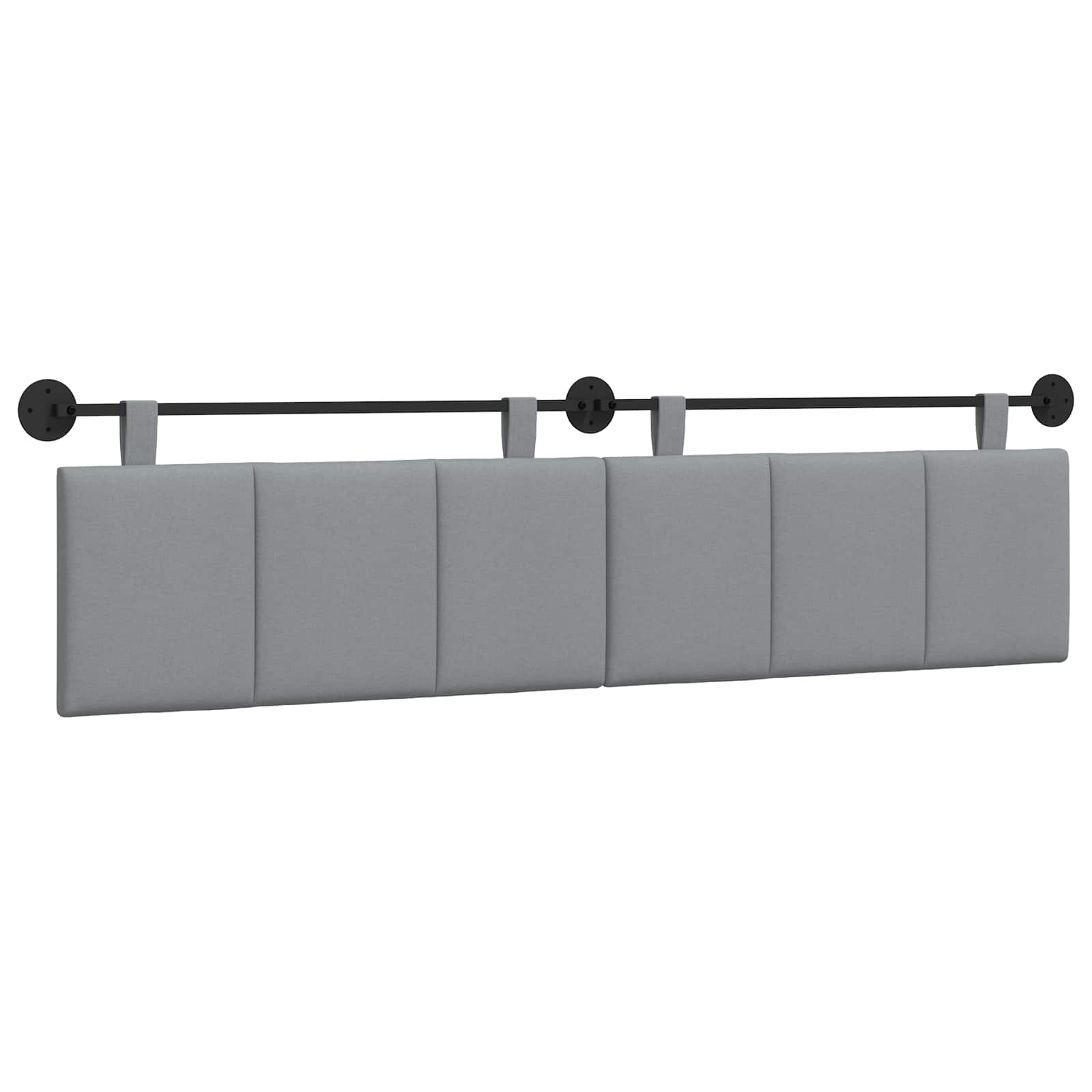 Tête de lit suspendue Gris clair Tissu - XIOS