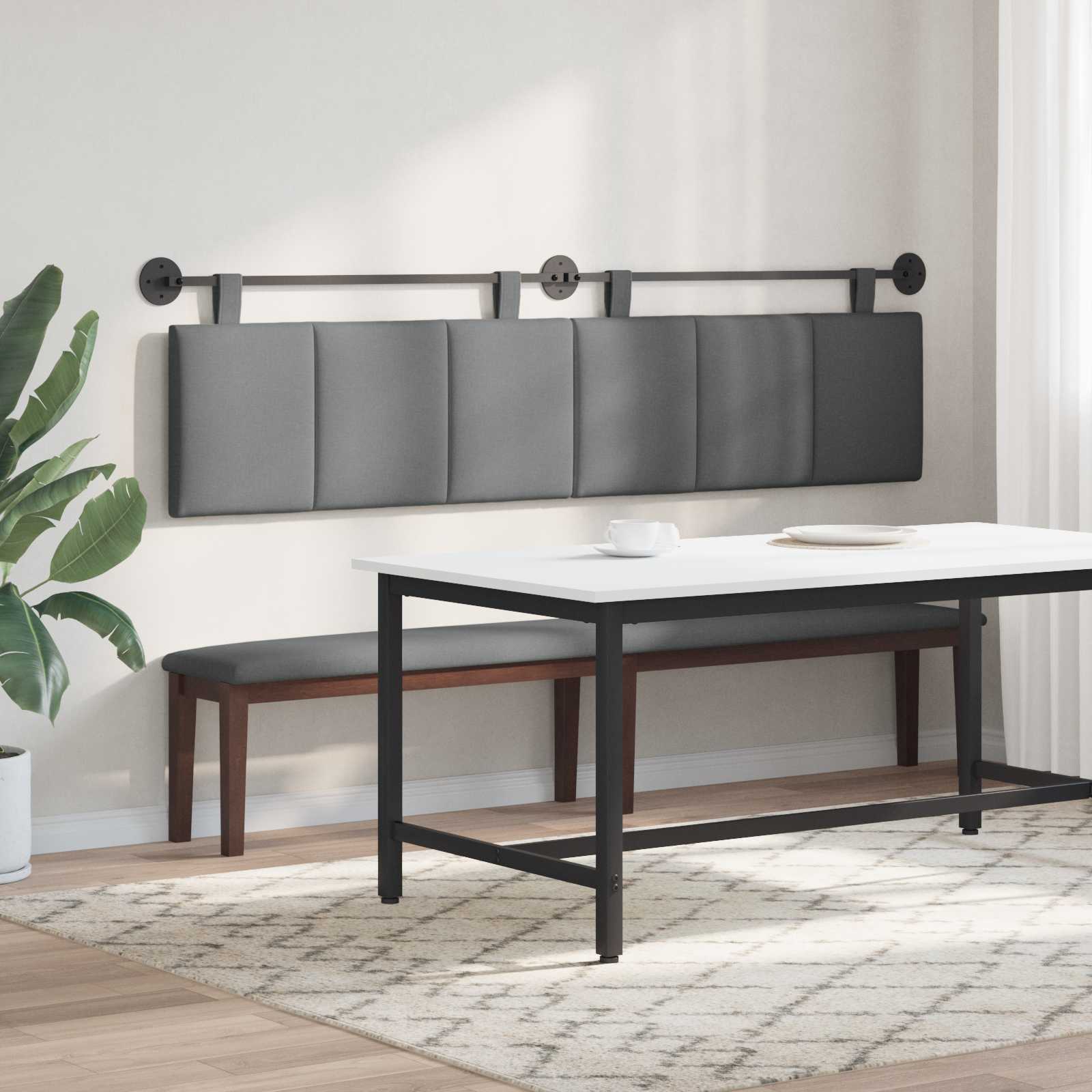 Tête de lit suspendue Gris foncé Tissu - XIOS