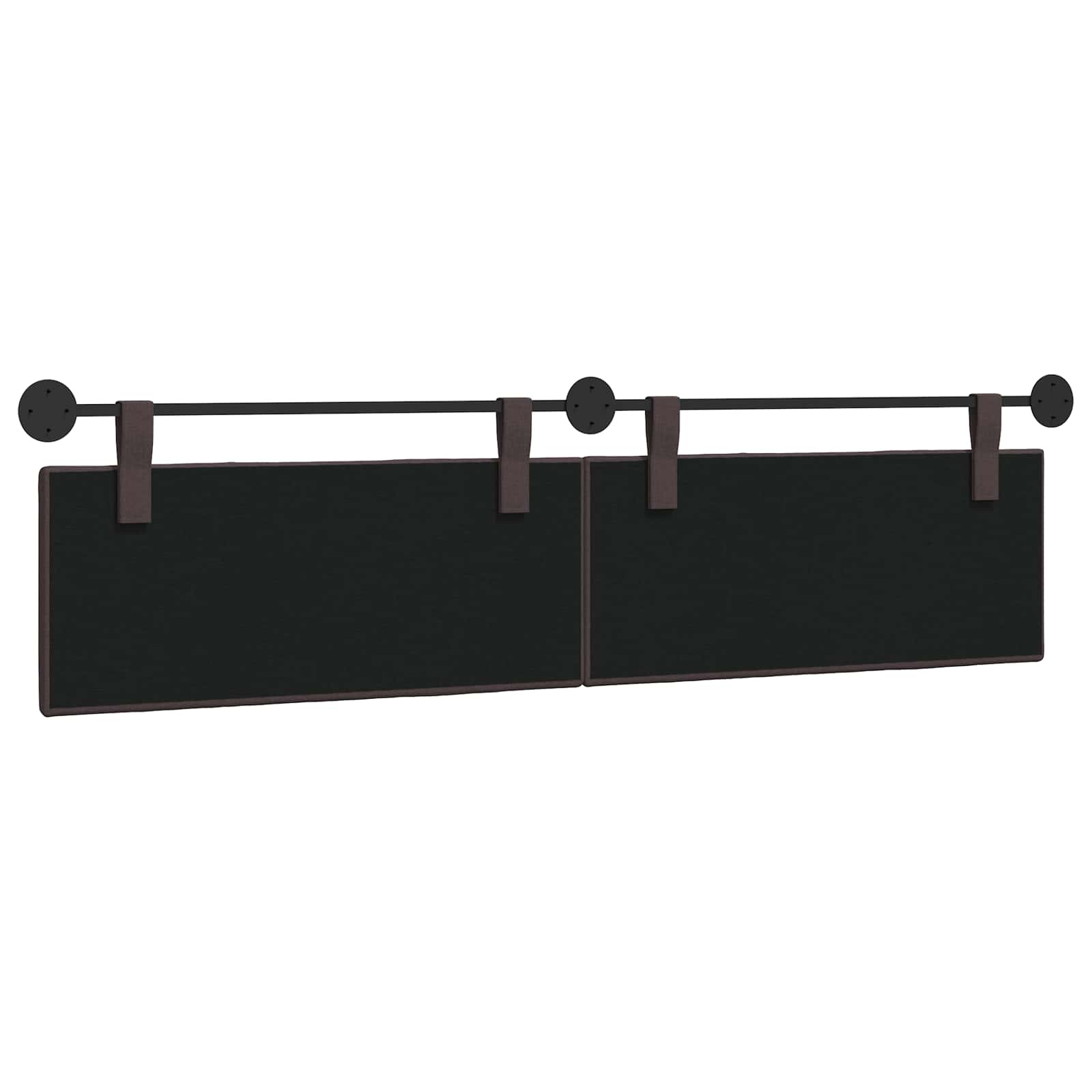 Tête de lit suspendue Marron foncé Tissu - XIOS