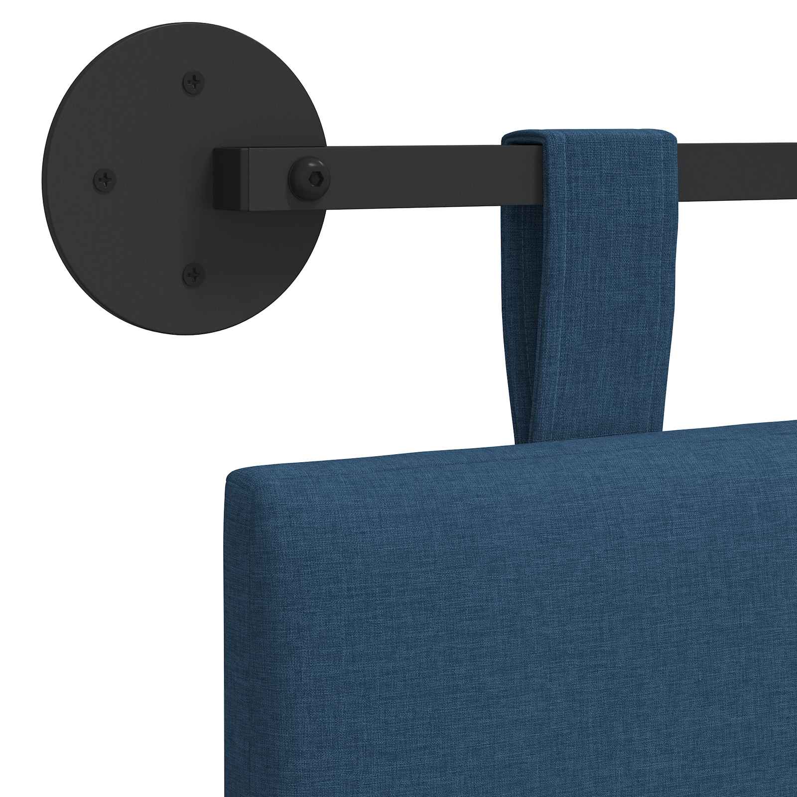 Tête de lit suspendue Bleu tissu - XIOS