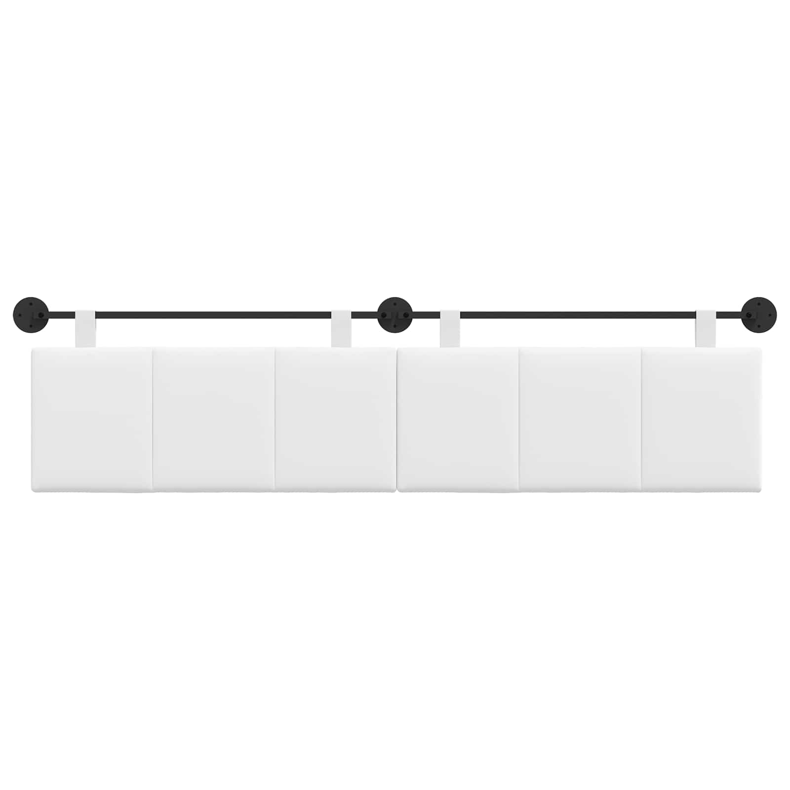 Tête de lit suspendue Blanc Tissu - XIOS
