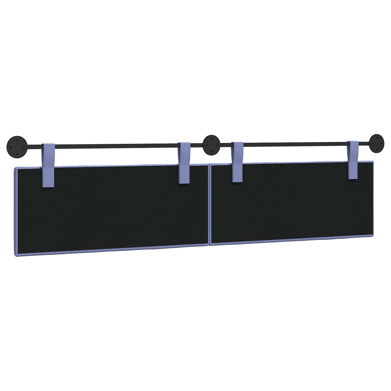 Tête de lit suspendue Bleu denim Tissu - XIOS