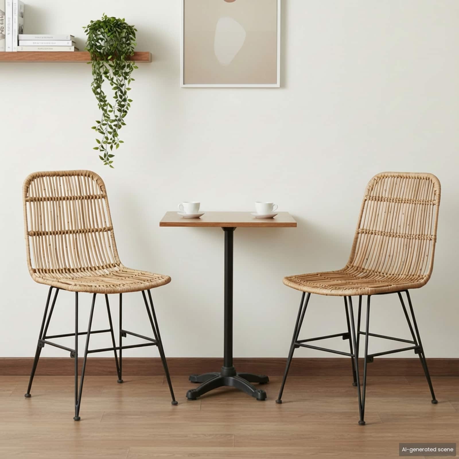 Chaise de salle à manger 2 pcs Naturel 41 x 55 x 85 cm - XIOS