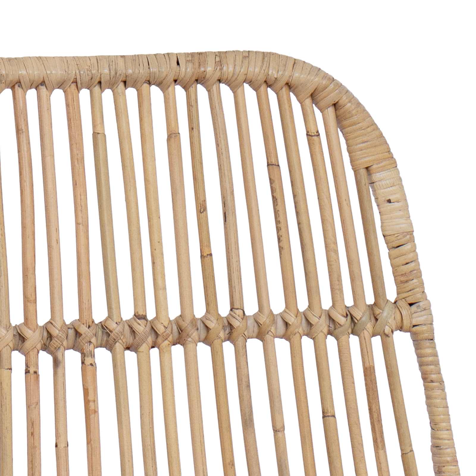 Tabouret de bar 2 pcs Naturel 44 x 54 x 96 cm Rattan et Acier - XIOS