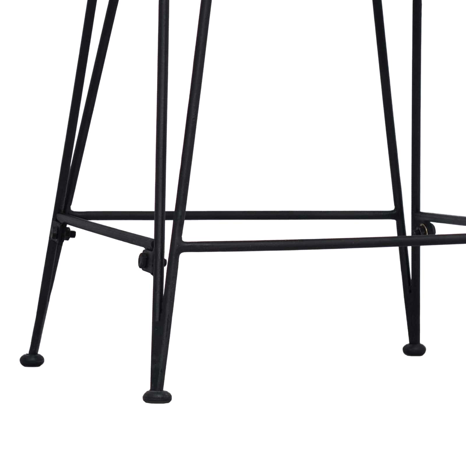 Tabouret de bar 2 pcs Noir 44 x 54 x 96 cm Rattan et Acier - XIOS
