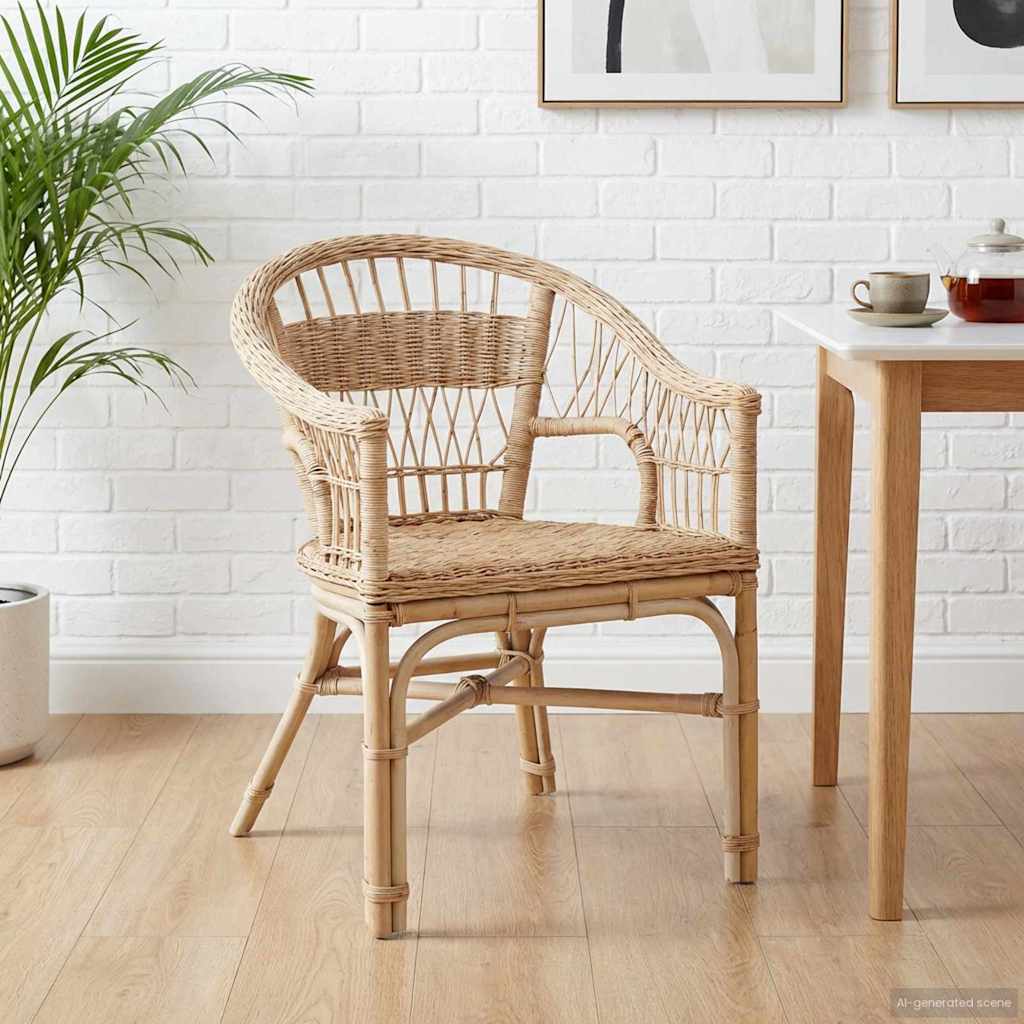Chaise empilable Naturel 60 x 60 x 81 cm Rotin - XIOS