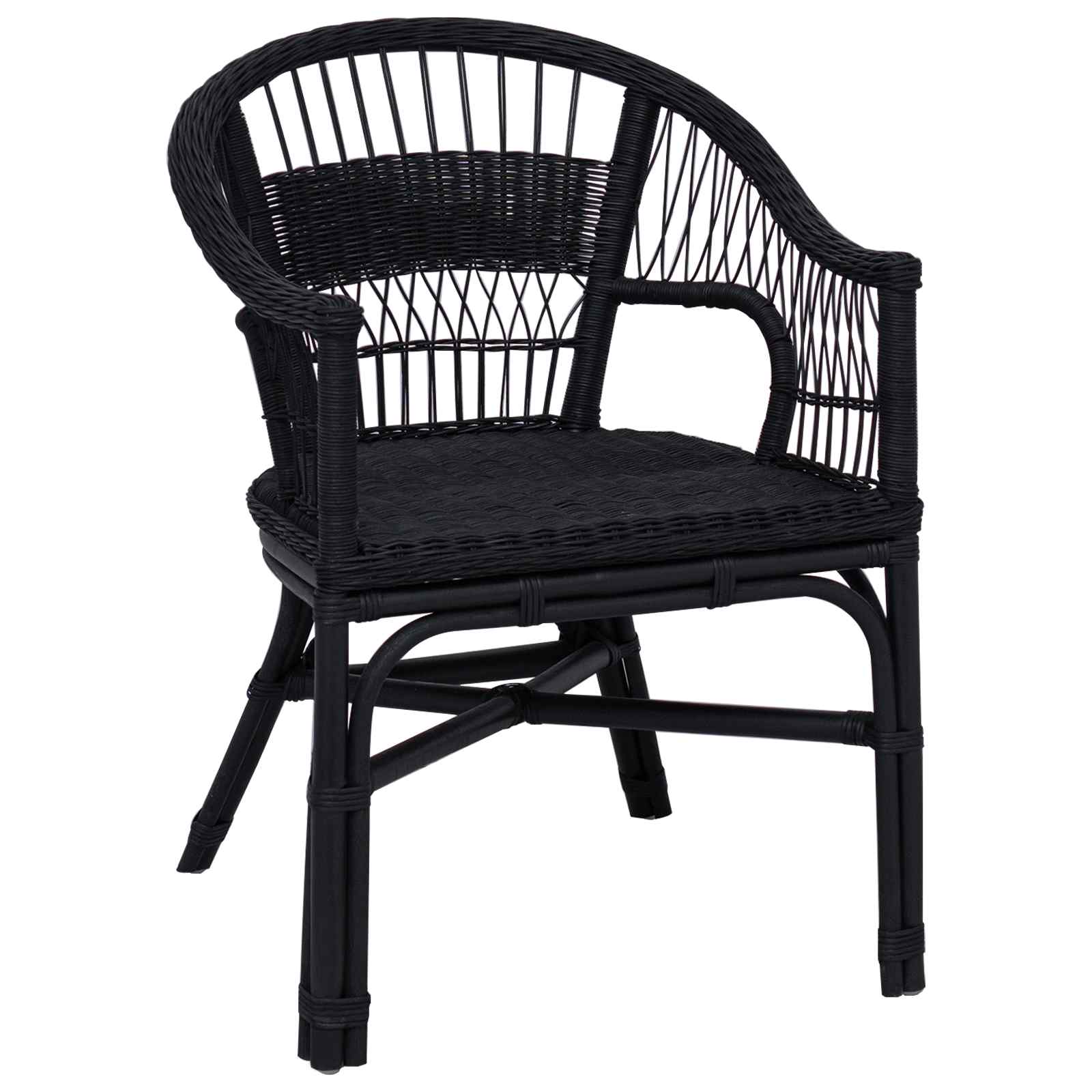 Chaise empilable Noir 60 x 60 x 81 cm Rotin - XIOS