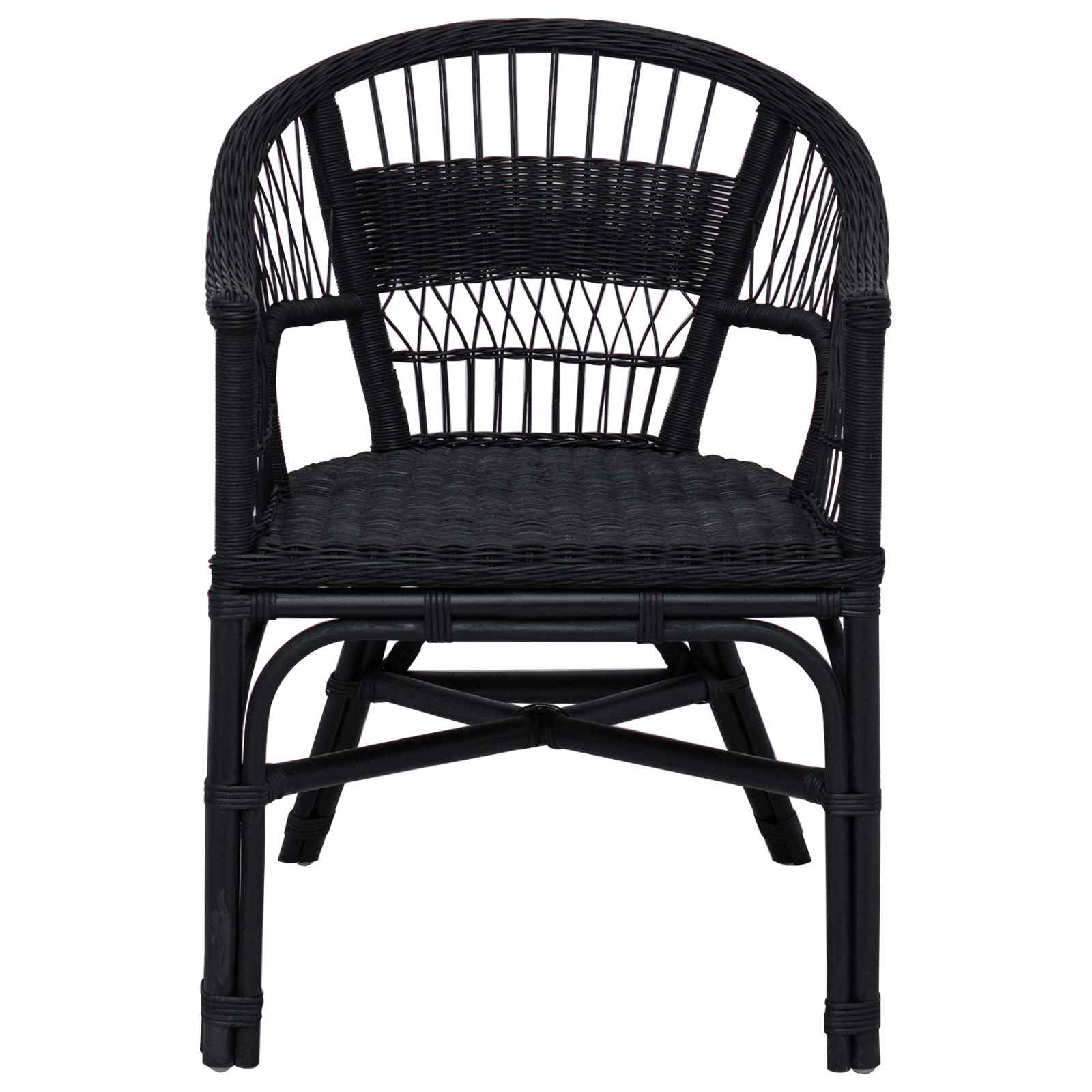 Chaise empilable Noir 60 x 60 x 81 cm Rotin - XIOS