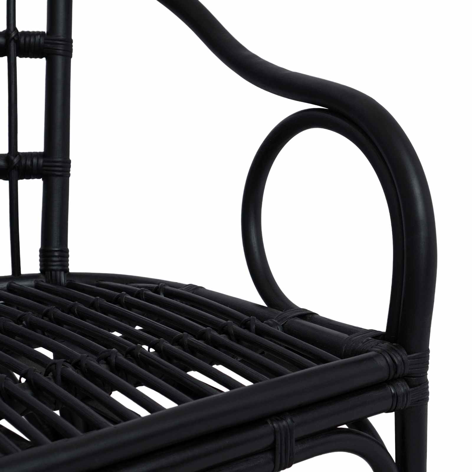 Chaise empilable Noir 58 x 60 x 81 cm Rotin - XIOS