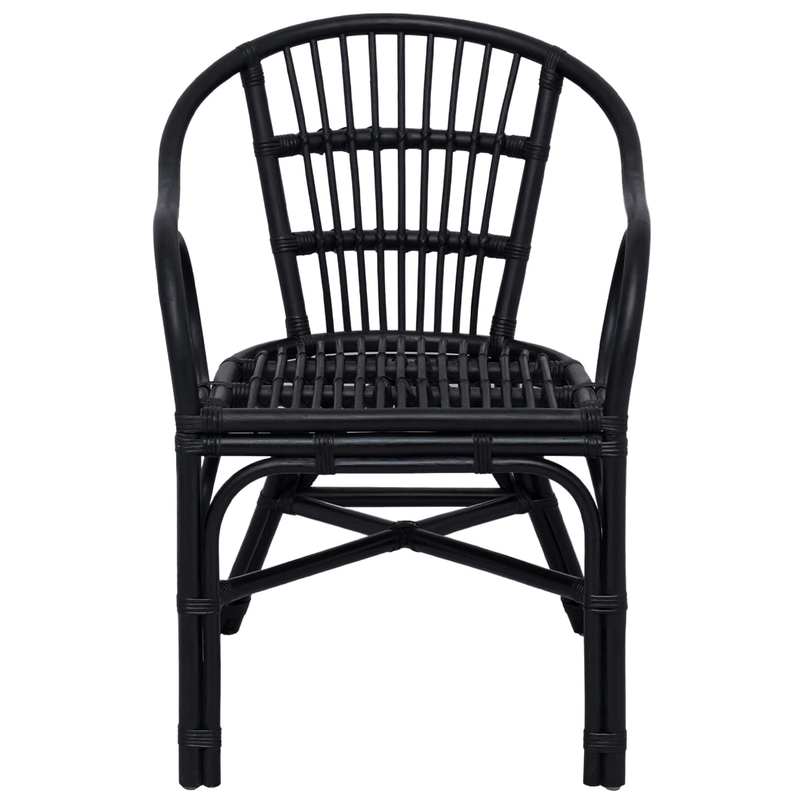 Chaise empilable Noir 58 x 60 x 81 cm Rotin - XIOS