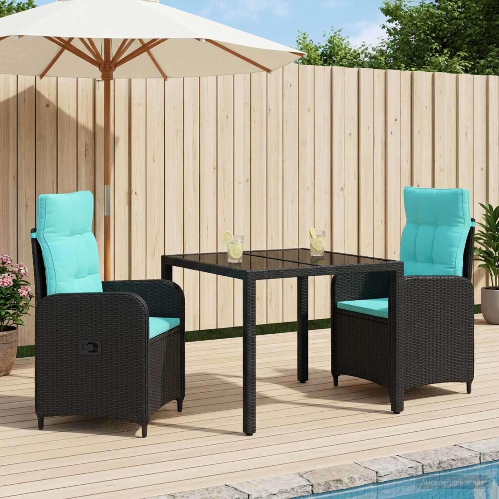 Ensemble de repas extérieur 3 pc polyrotin - XIOS