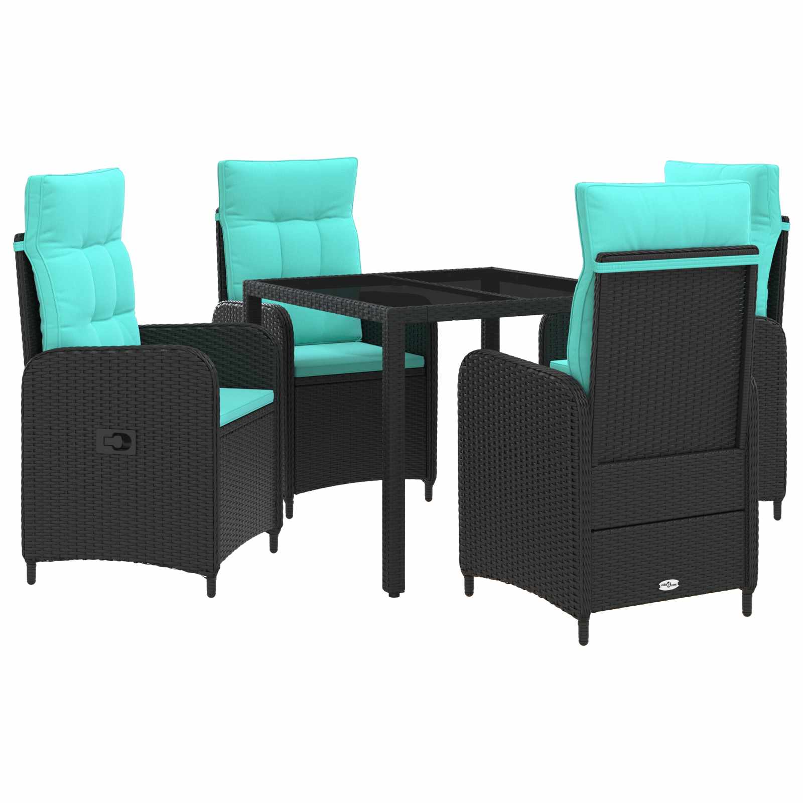 Ensemble de repas extérieur 5 pcs polyrotin