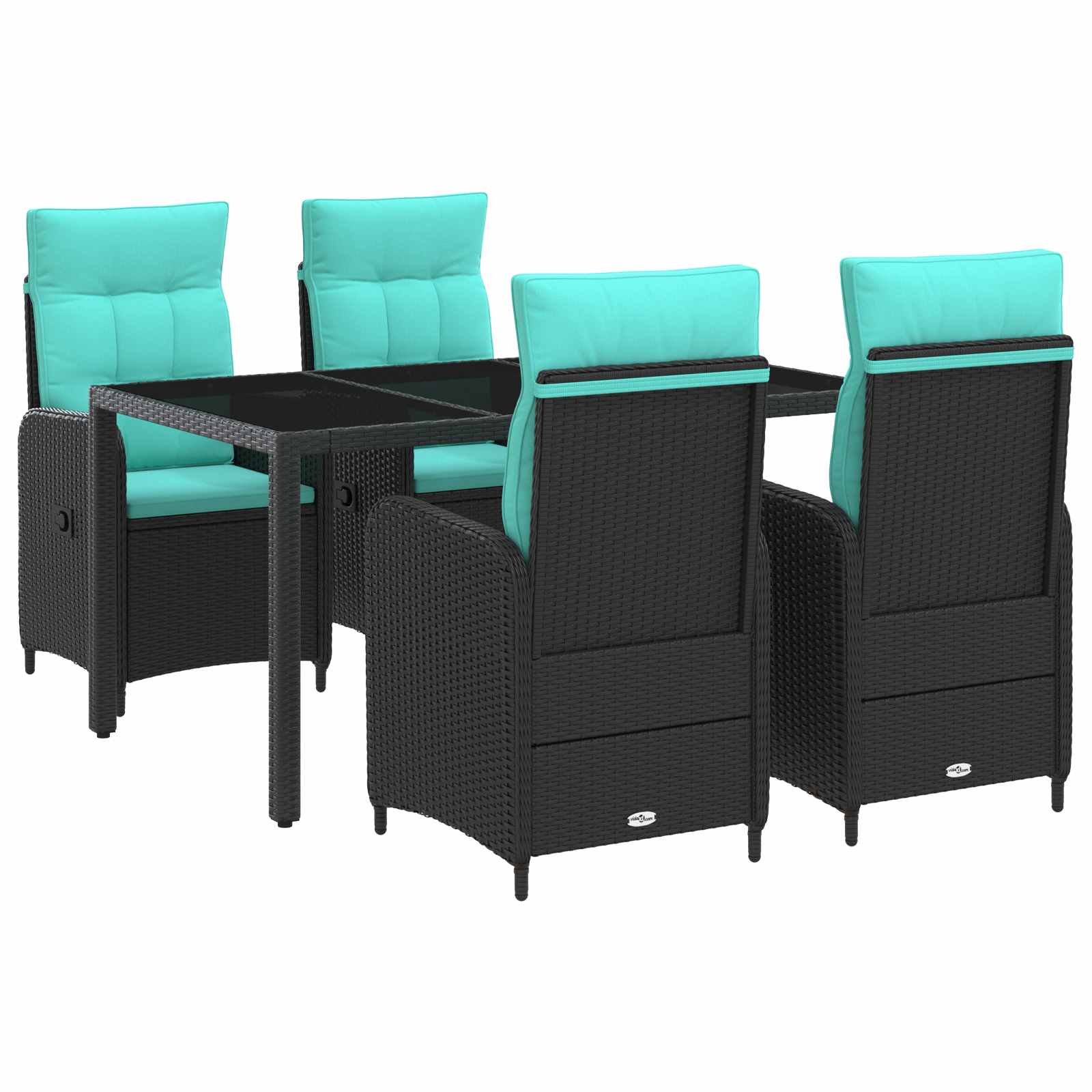 Ensemble de repas extérieur 5 pcs polyrotin