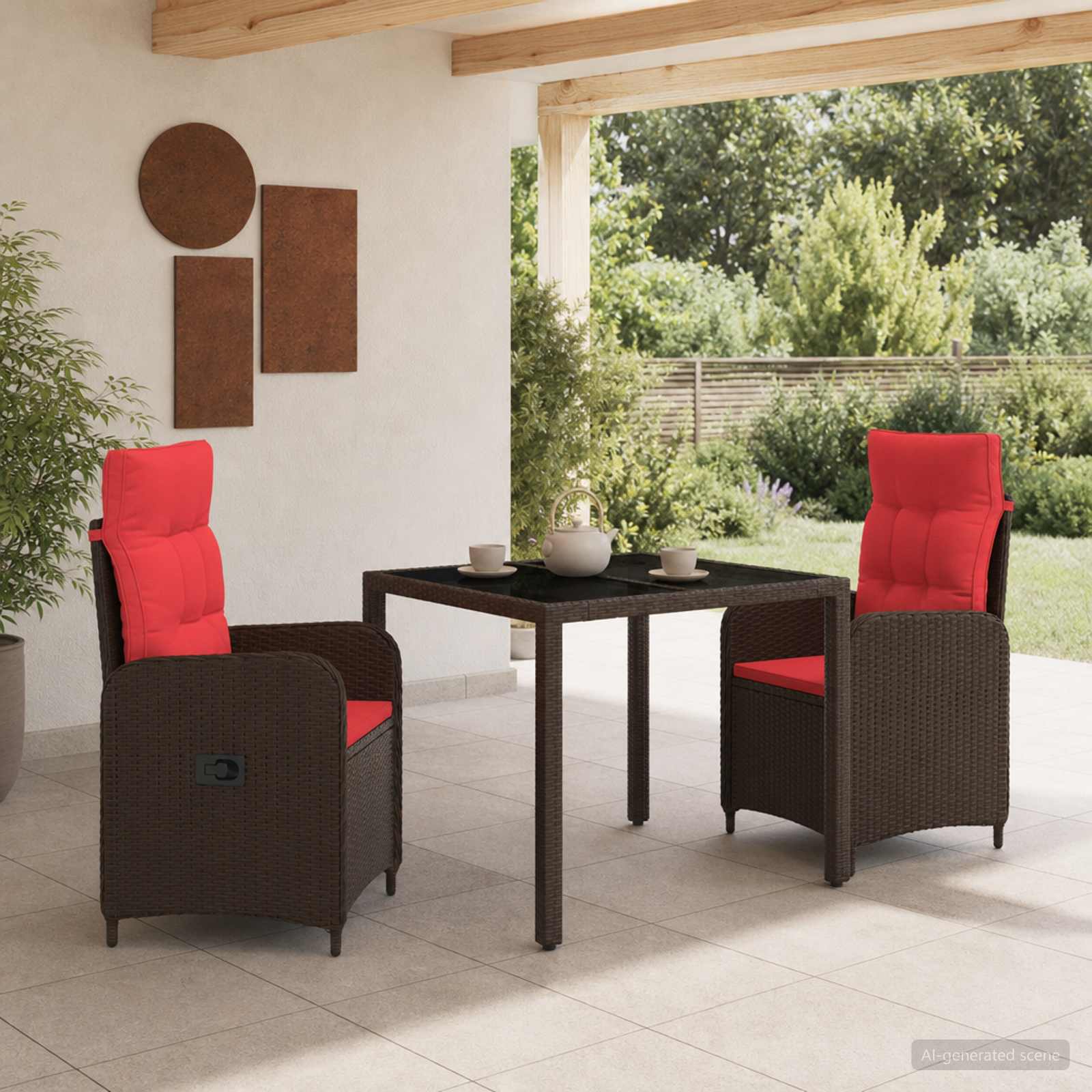 Ensemble de repas extérieur 3 pc polyrotin - XIOS