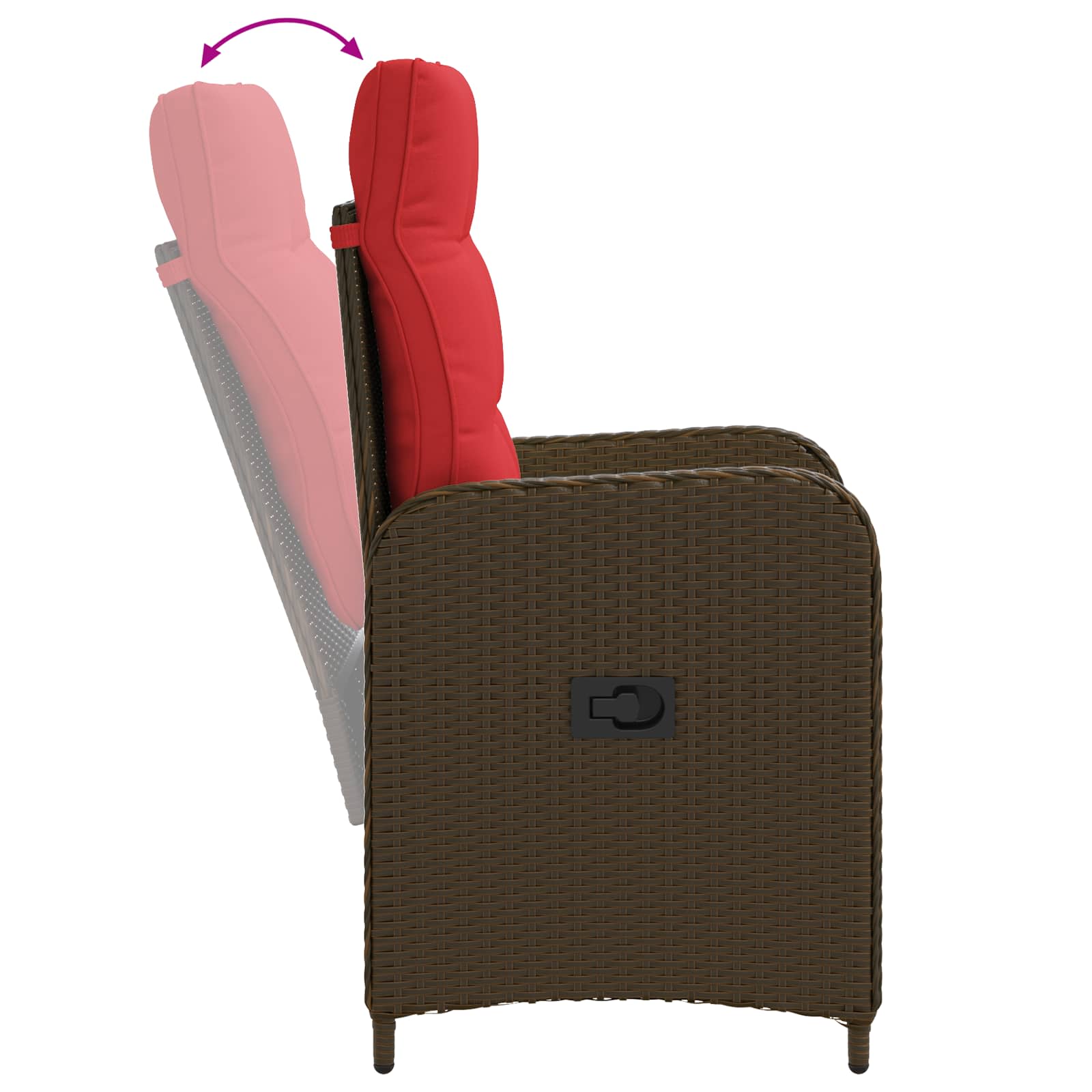 Ensemble de repas extérieur 3 pcs polyrotin
