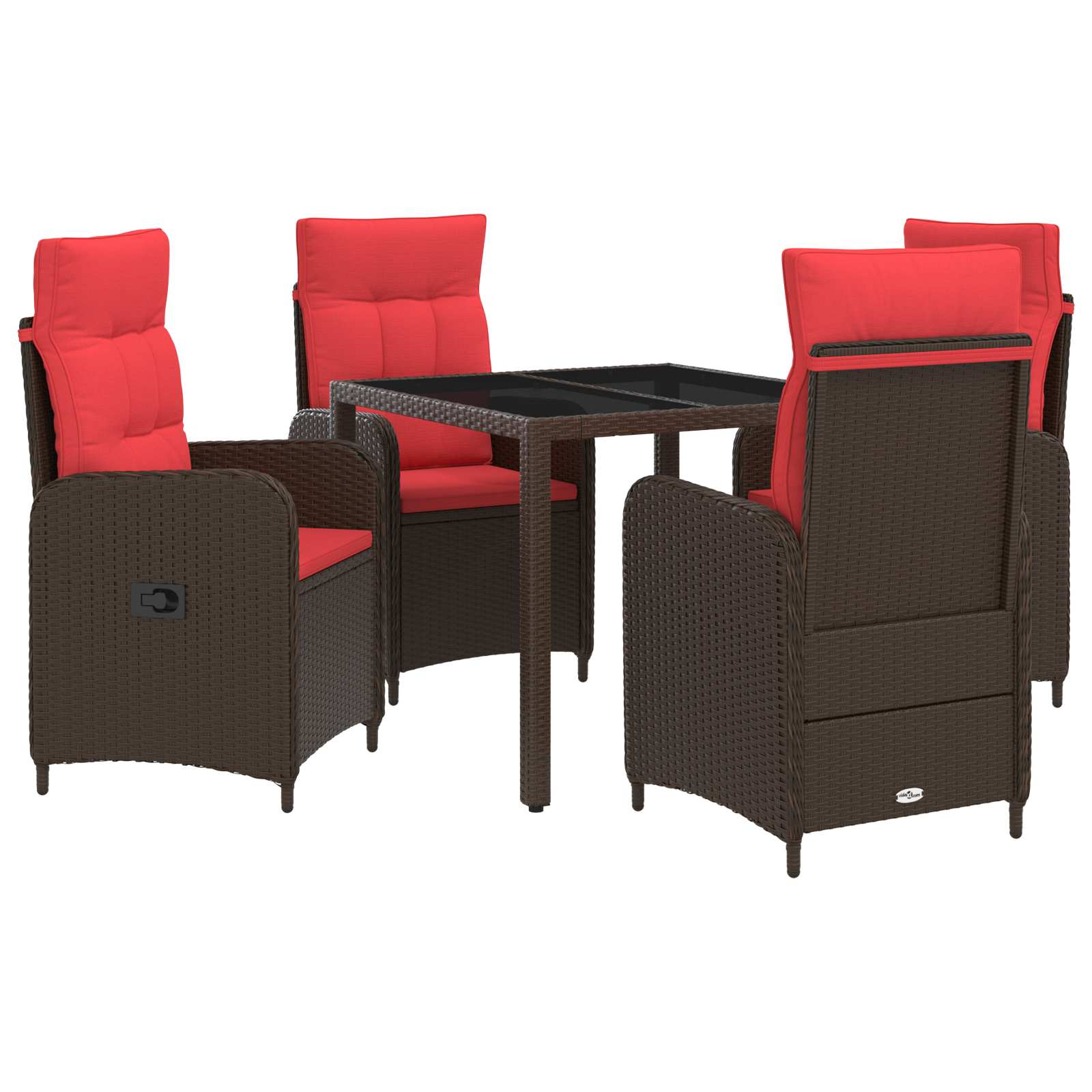 Ensemble de repas extérieur 5 pcs polyrotin