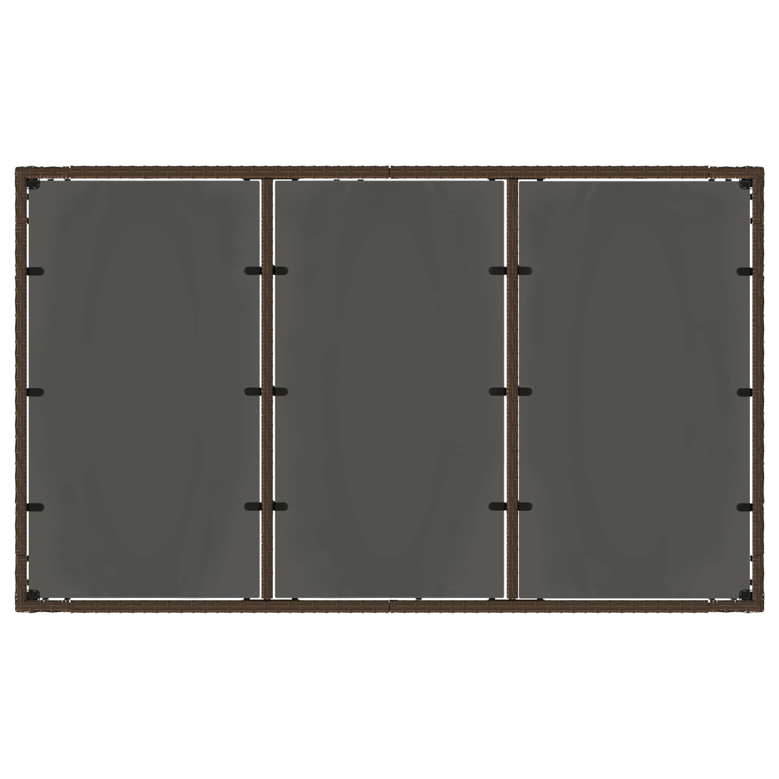 Ensemble de repas extérieur 5 pcs Marron et crème blanche - XIOS