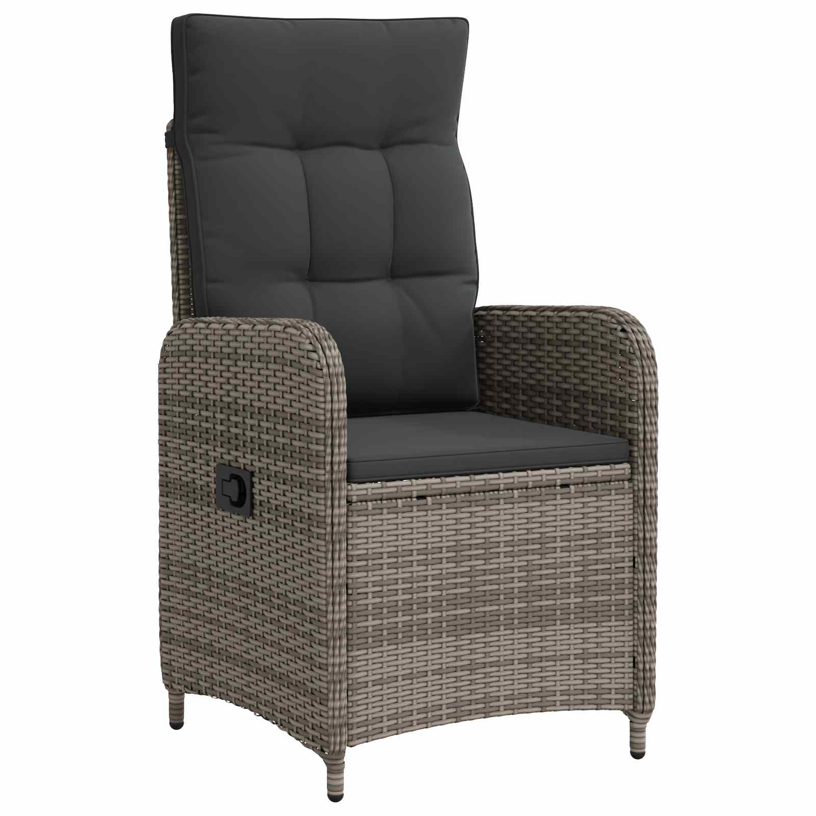 Ensemble de repas extérieur 3 pcs Gris clair et gris foncé - XIOS