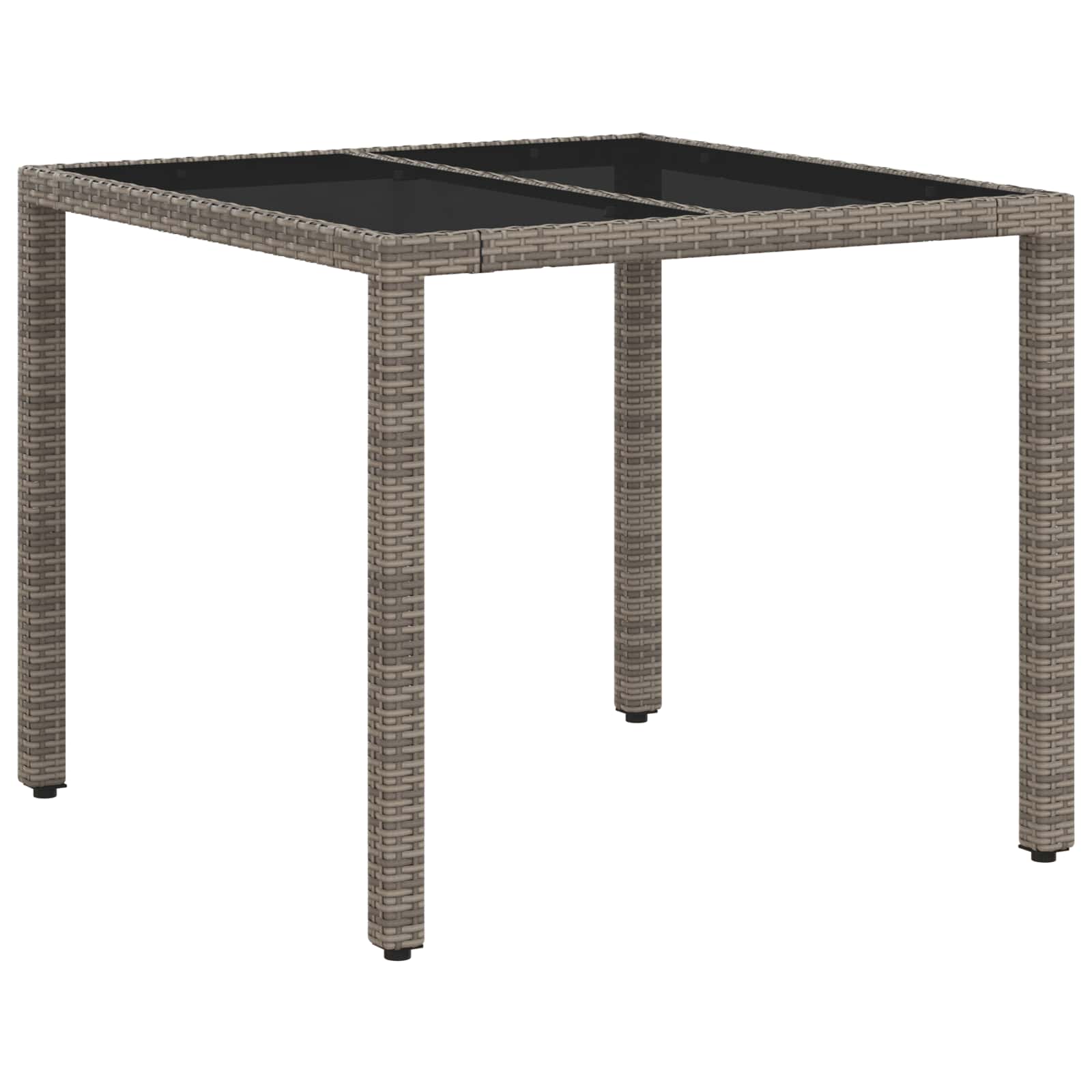 Ensemble de repas extérieur 3 pcs Gris clair et gris foncé - XIOS