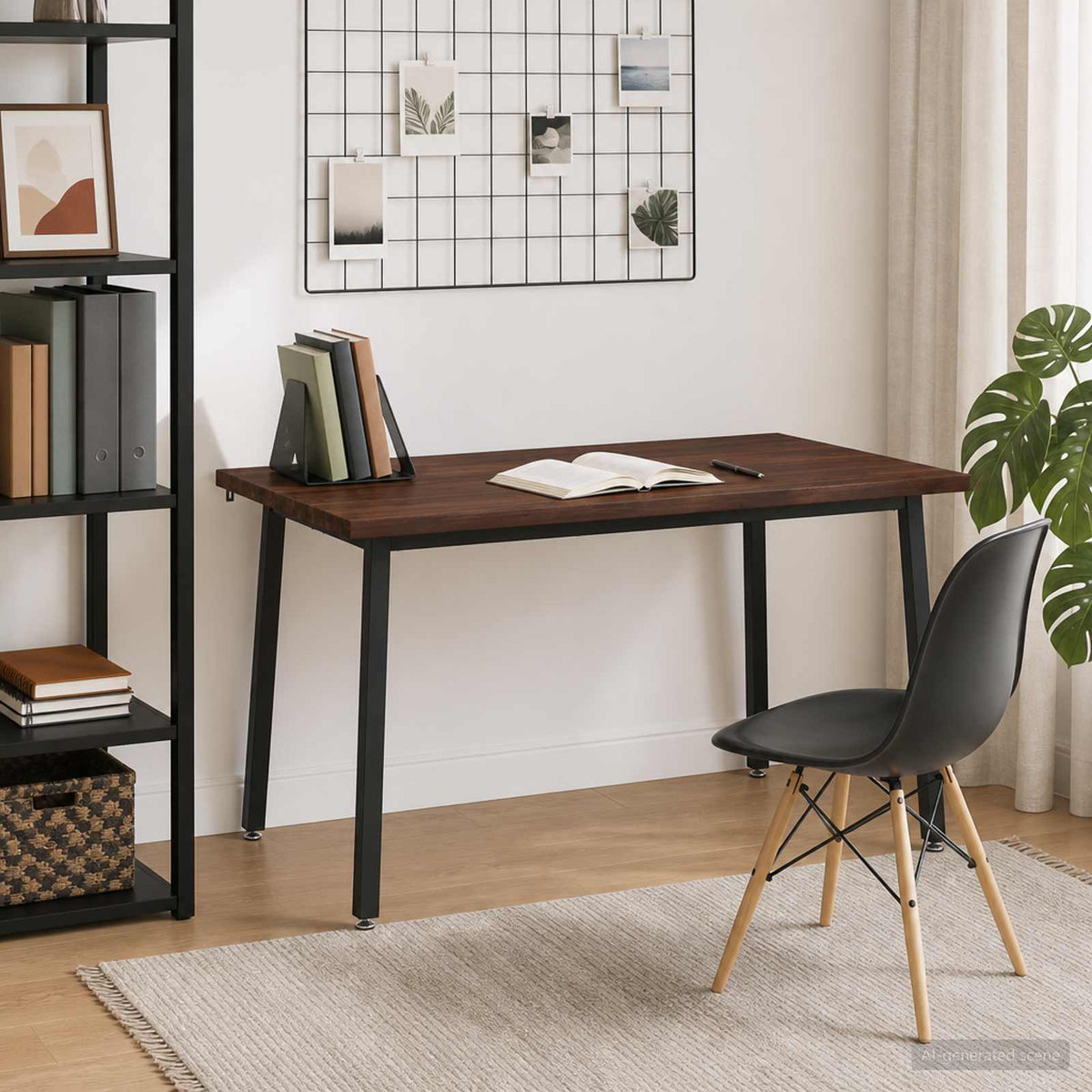 Table à manger carrée 140 x 90 x 75 cm Bois d'Acacia Massif