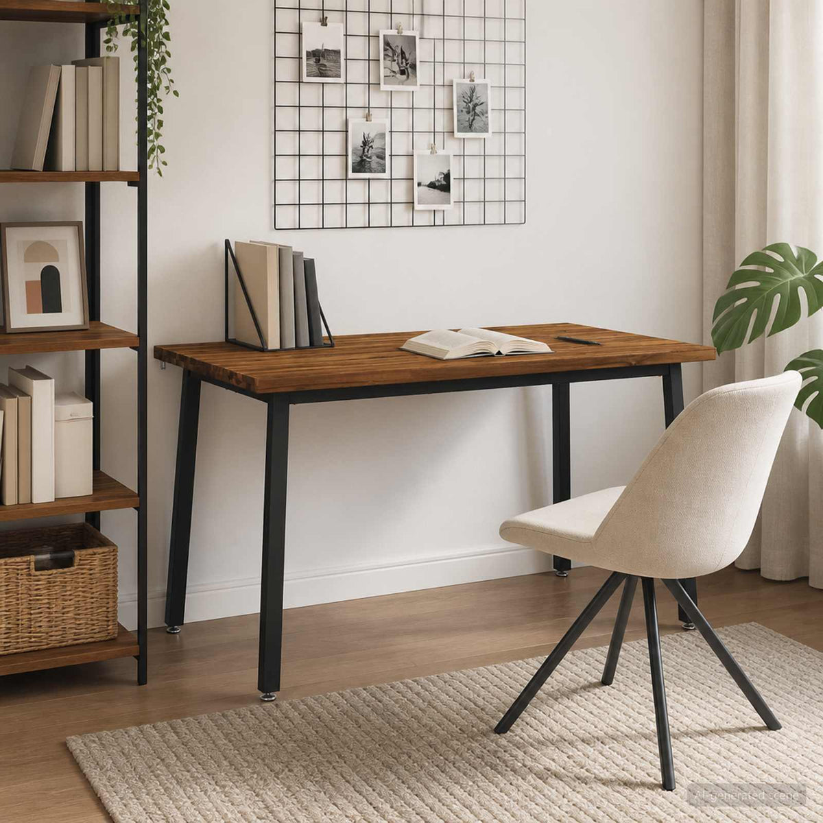 Table à manger carrée 140 x 90 x 75 cm Bois d'Acacia Massif