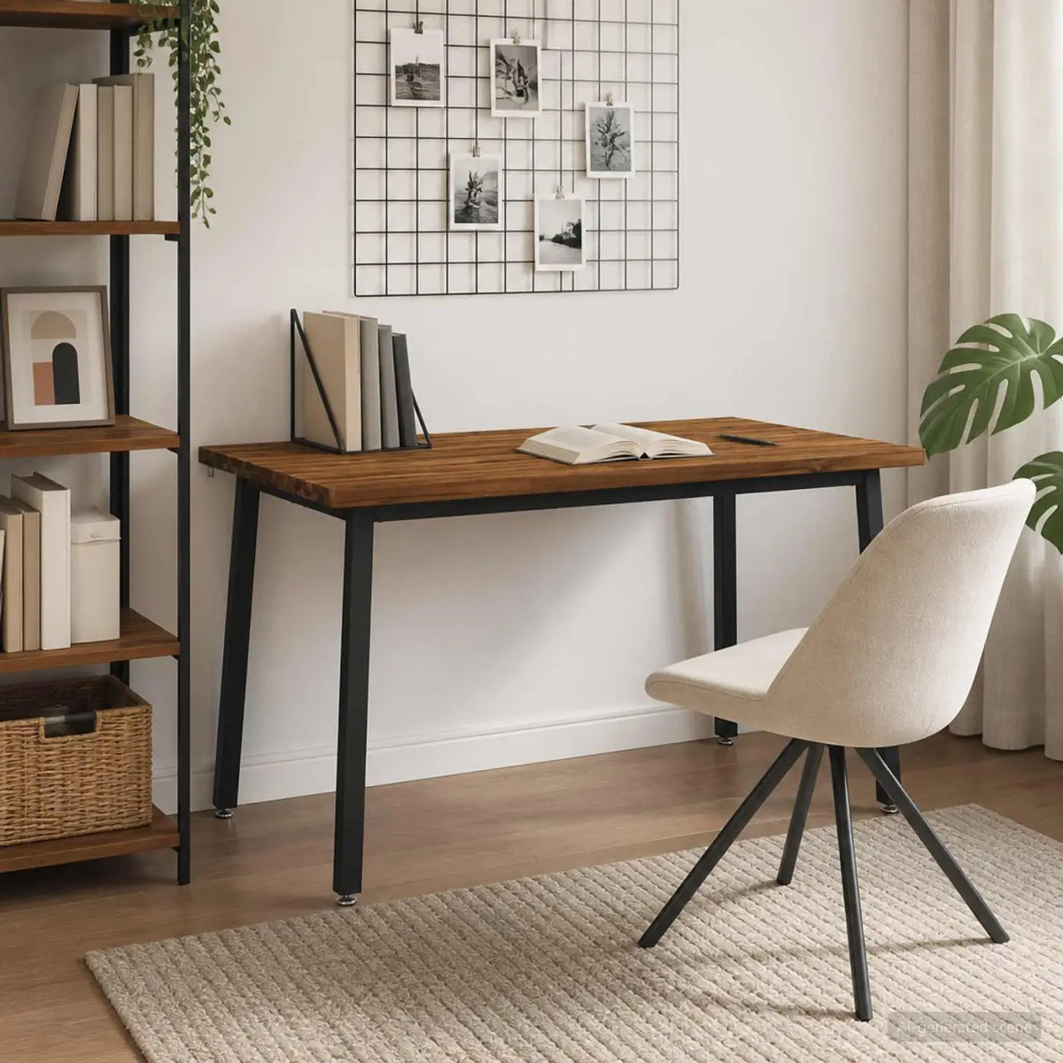 Table à manger carrée 140 x 90 x 75 cm Bois d’Acacia Massif - XIOS