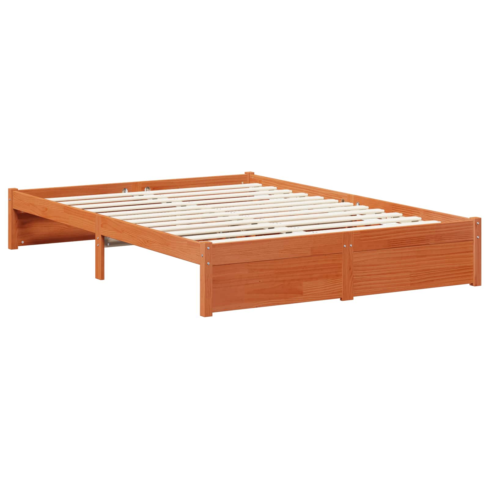 Cadre de lit Cire marron 160 x 200 cm Bois de Pin Massif - XIOS