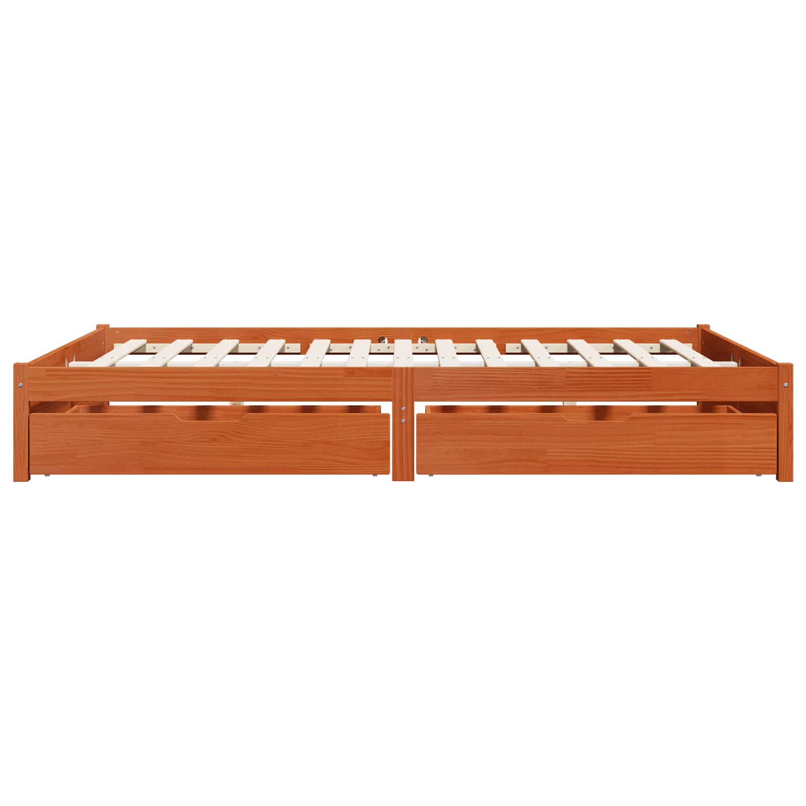 Cadre de lit Cire marron 160 x 200 cm Bois de Pin Massif - XIOS