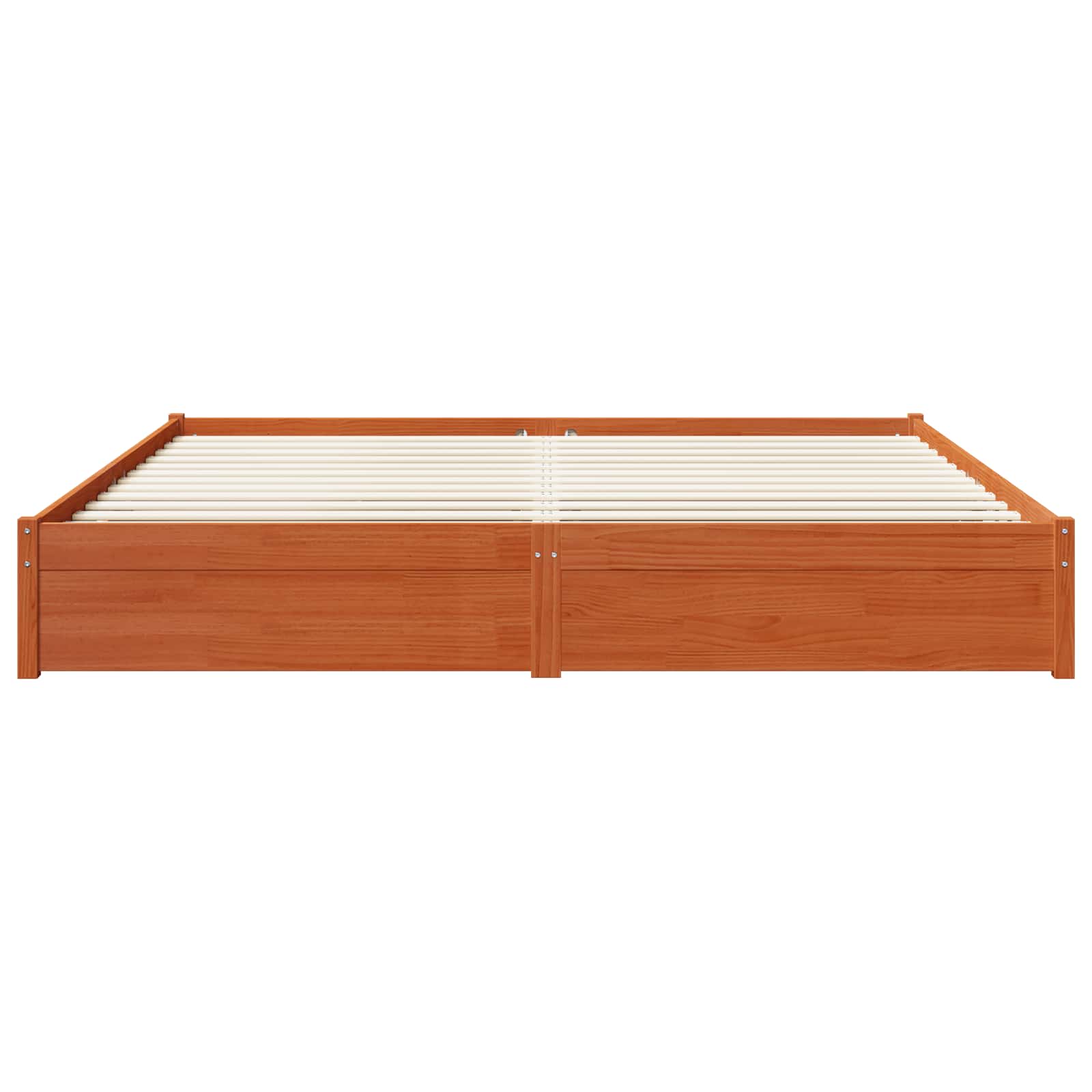 Cadre de lit Cire marron 200 x 200 cm Bois de Pin Massif - XIOS