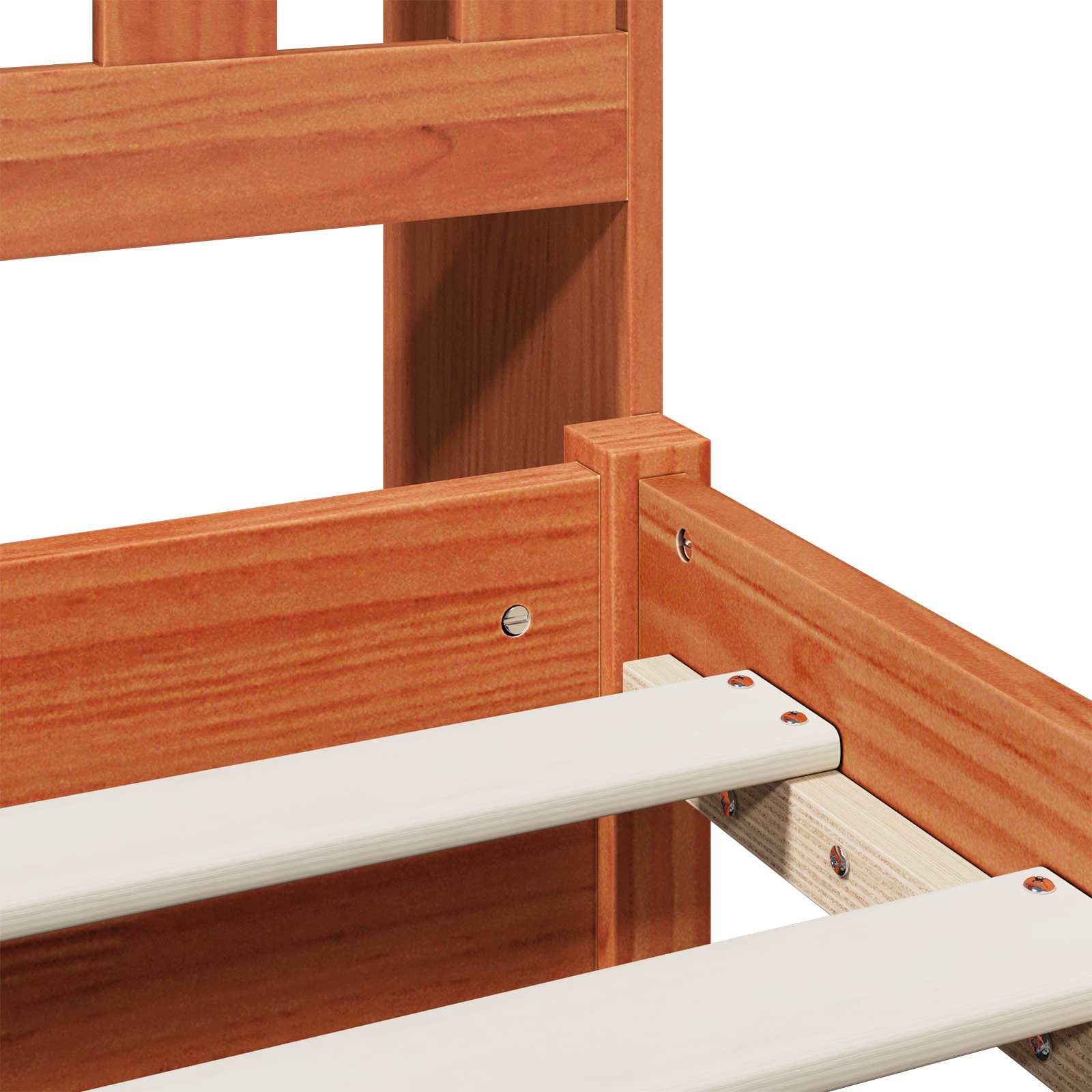 Cadre de lit bibliothèque avec tiroir Cire marron 200 x 150 cm - XIOS