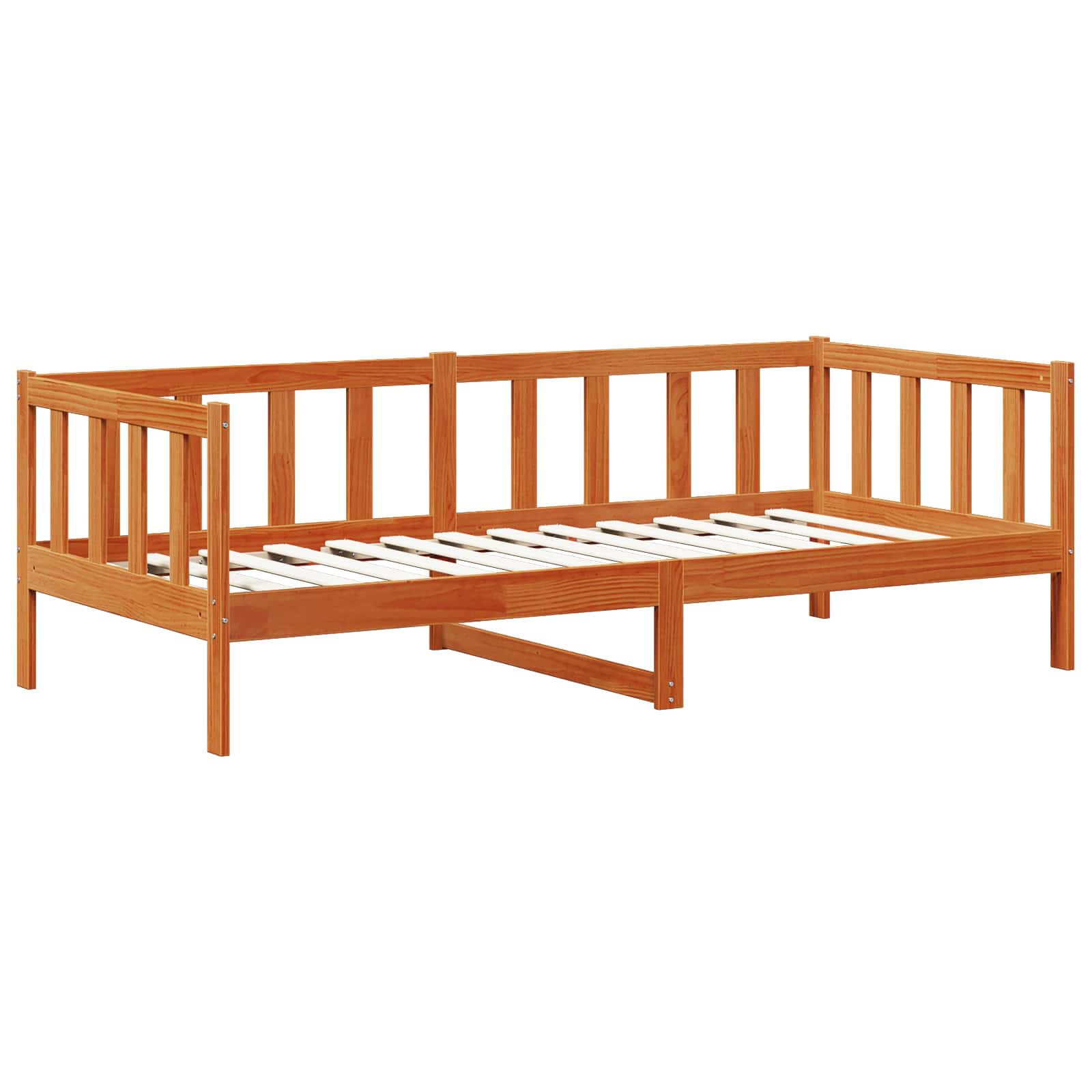Lit d'appoint avec tiroir 3 pcs Cire marron Bois de Pin Massif - XIOS